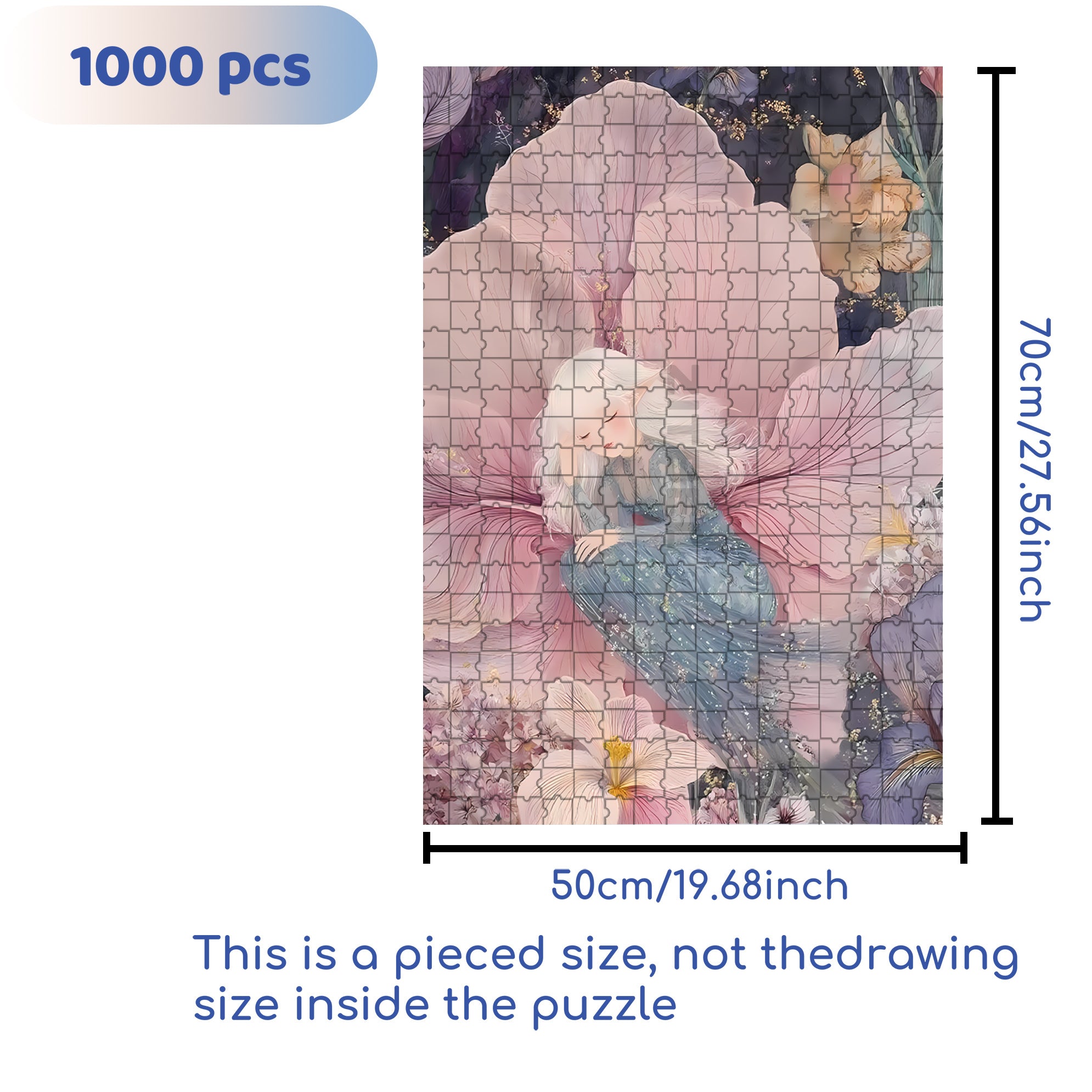 Sleeping Beauty 500pcs/1000pcs Jigsaw Puzzle, Scratch-Resistant, Interactive Family Game & Brain-Boosting DIY Decor, Perfect for Halloween, Christmas & New Year Gifts, Family Puzzle Game