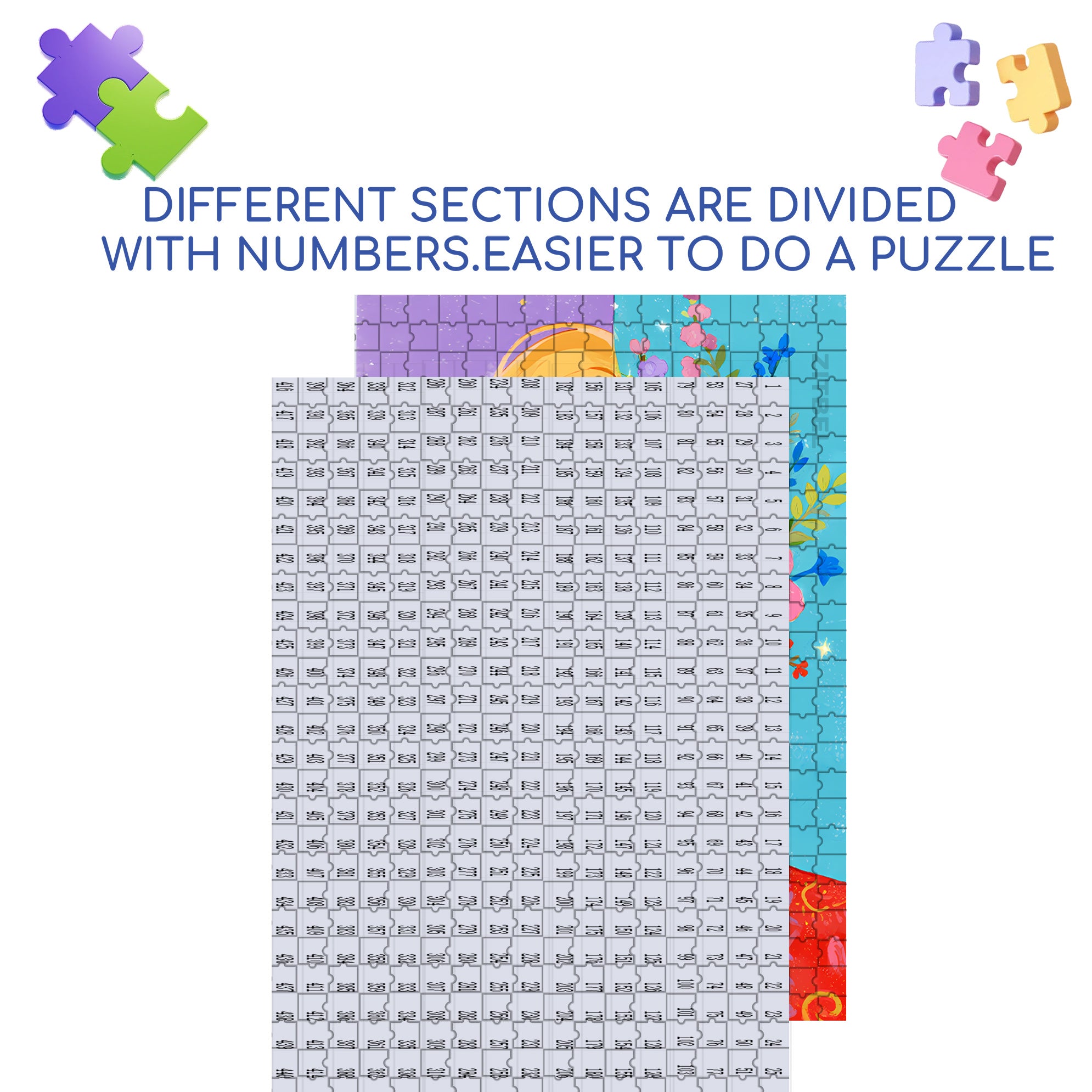 The Ever-changing Me 500pcs/1000pcs Jigsaw Puzzle, Scratch-Resistant, Interactive Family Game & Brain-Boosting DIY Decor, Perfect for Halloween, Christmas & New Year Gifts, Family Puzzle Game