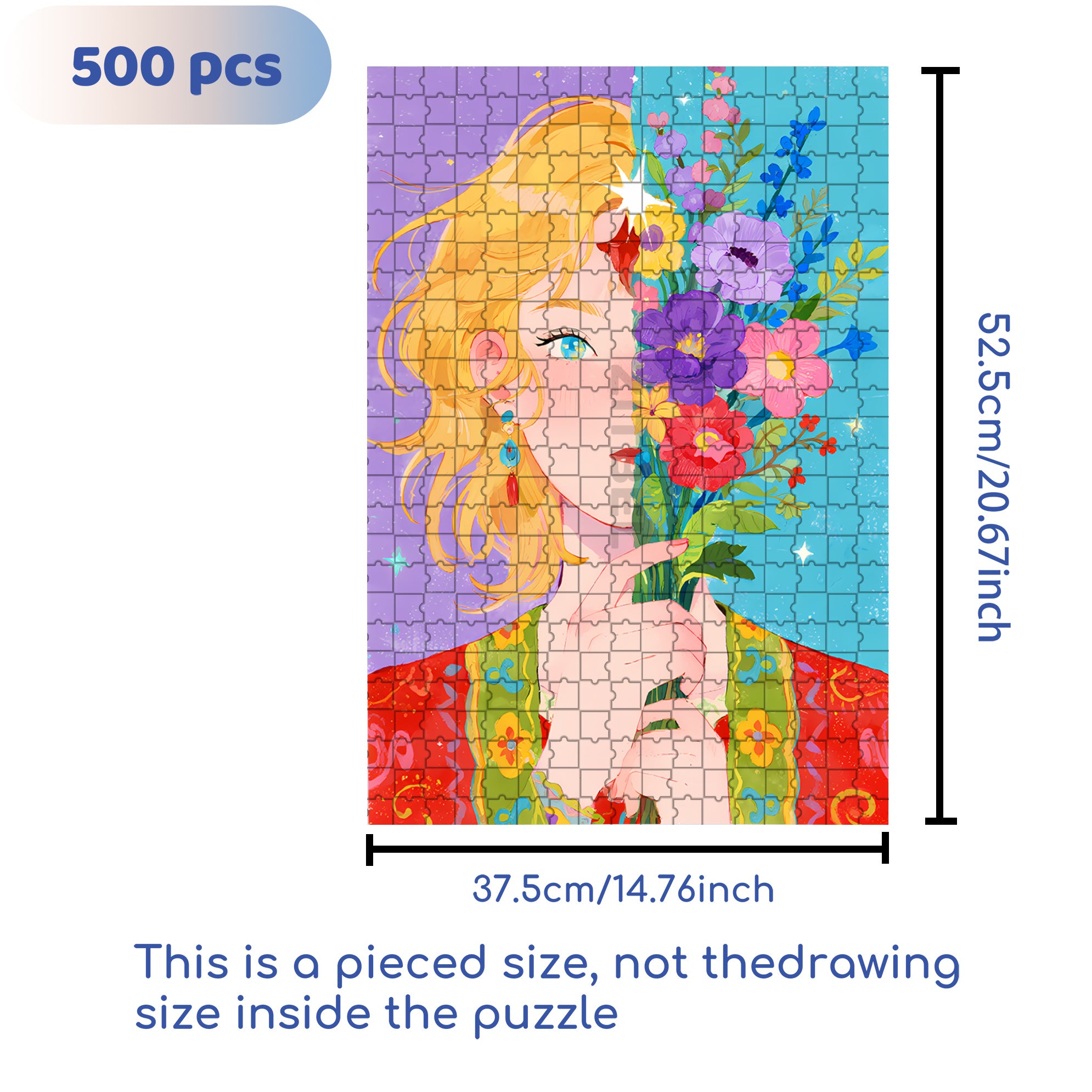 The Ever-changing Me 500pcs/1000pcs Jigsaw Puzzle, Scratch-Resistant, Interactive Family Game & Brain-Boosting DIY Decor, Perfect for Halloween, Christmas & New Year Gifts, Family Puzzle Game