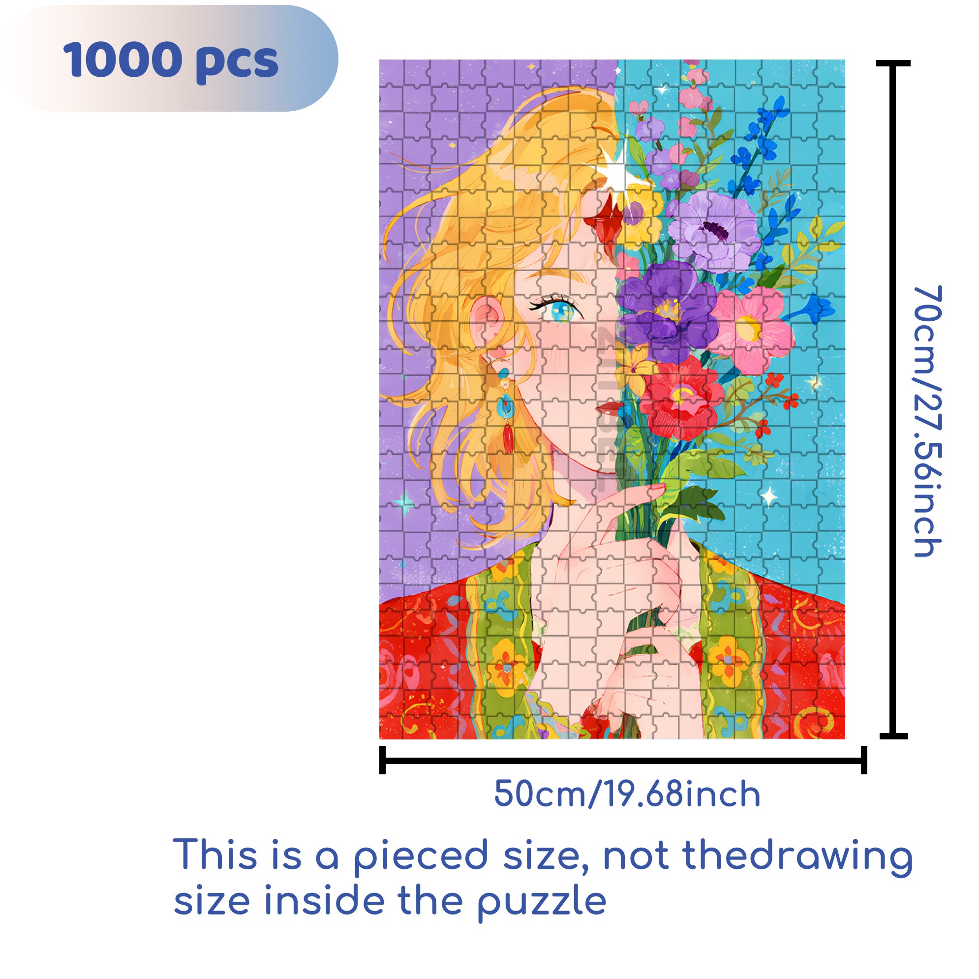 The Ever-changing Me 500pcs/1000pcs Jigsaw Puzzle, Scratch-Resistant, Interactive Family Game & Brain-Boosting DIY Decor, Perfect for Halloween, Christmas & New Year Gifts, Family Puzzle Game