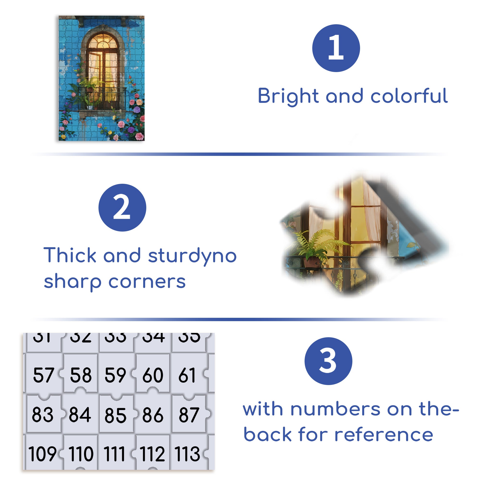 Window 500pcs/1000pcs Jigsaw Puzzle, Scratch-Resistant, Interactive Family Game & Brain-Boosting DIY Decor, Perfect for Halloween, Christmas & New Year Gifts, Family Puzzle Game