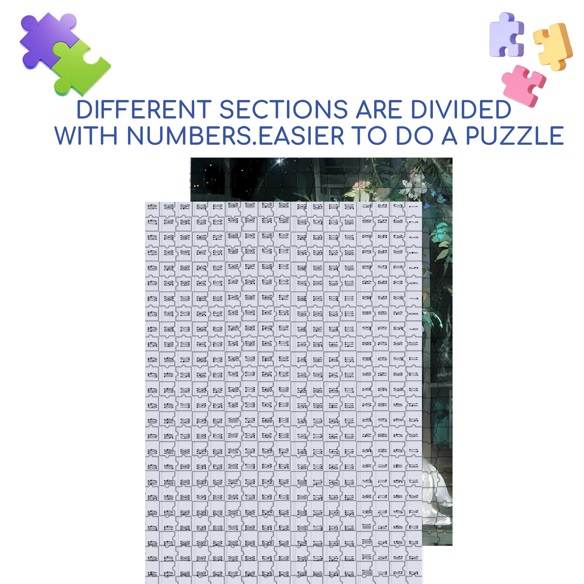 Antlers 500pcs/1000pcs Jigsaw Puzzle, Scratch-Resistant, Interactive Family Game & Brain-Boosting DIY Decor, Perfect for Halloween, Christmas & New Year Gifts, Family Puzzle Game