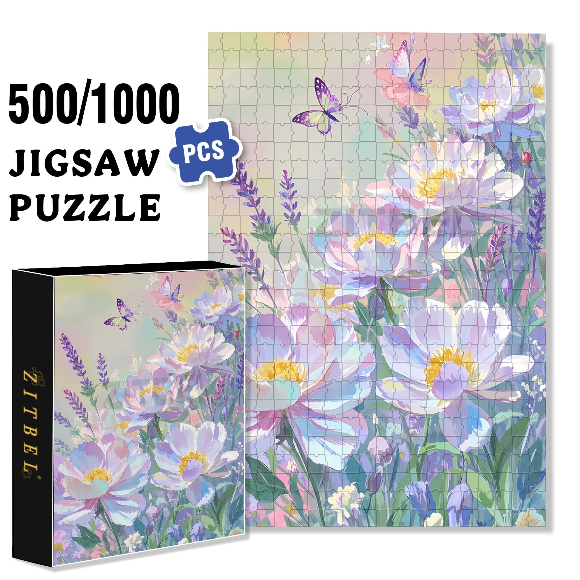 Breeze 500pcs/1000pcs Jigsaw Puzzle, Scratch-Resistant, Interactive Family Game & Brain-Boosting DIY Decor, Perfect for Halloween, Christmas & New Year Gifts, Family Puzzle Game