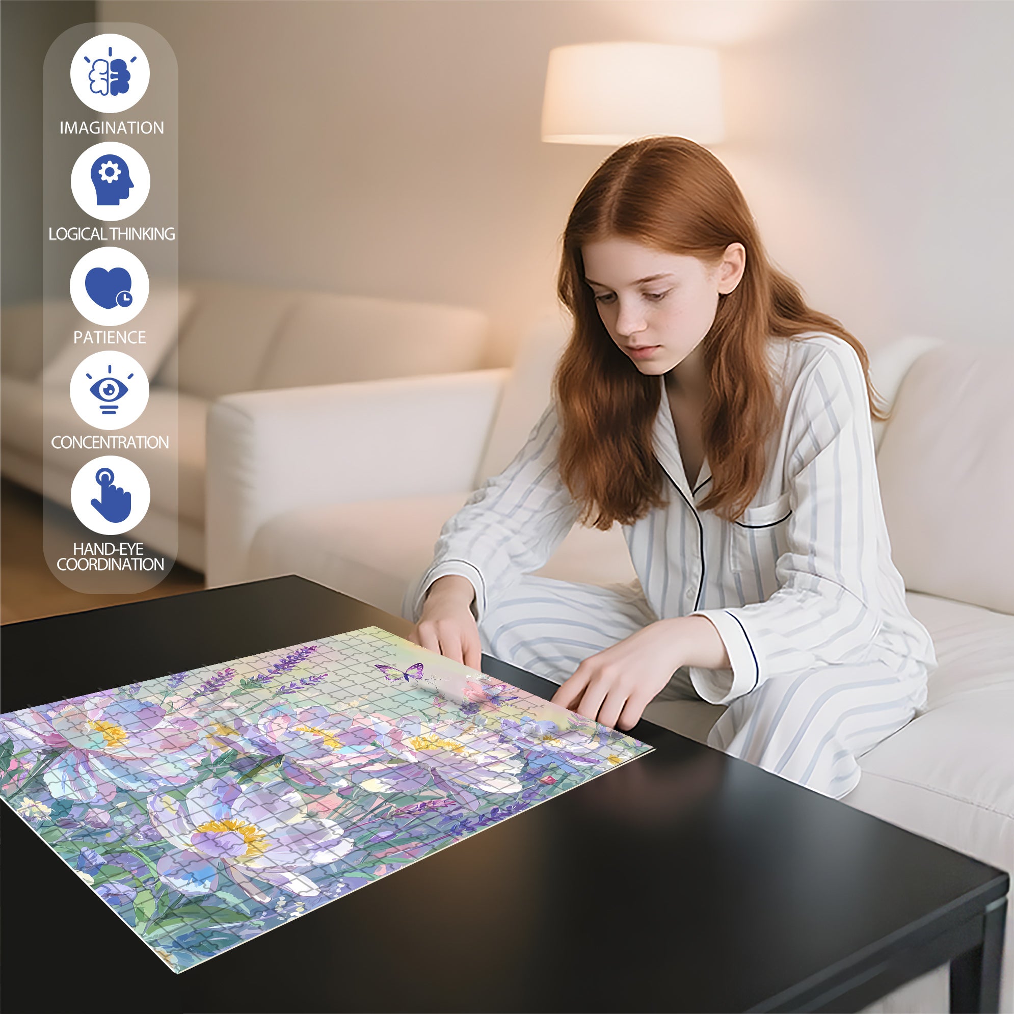 Breeze 500pcs/1000pcs Jigsaw Puzzle, Scratch-Resistant, Interactive Family Game & Brain-Boosting DIY Decor, Perfect for Halloween, Christmas & New Year Gifts, Family Puzzle Game