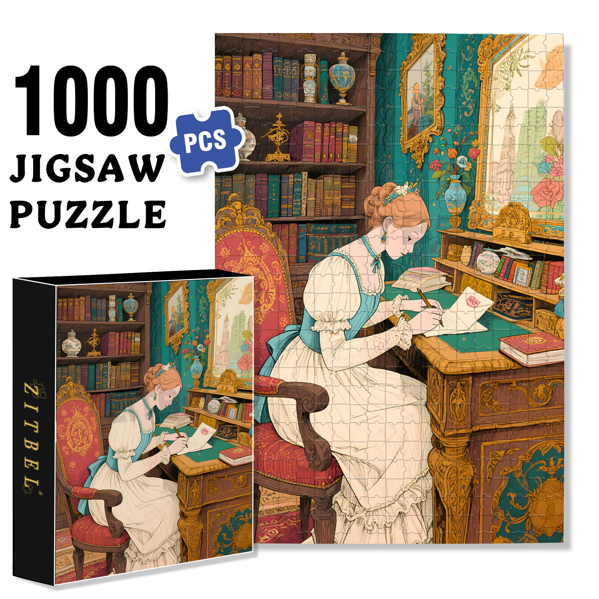 Concentrated 500pcs/1000pcs Jigsaw Puzzle, Scratch-Resistant, Interactive Family Game & Brain-Boosting DIY Decor, Perfect for Halloween, Christmas & New Year Gifts, Family Puzzle Game