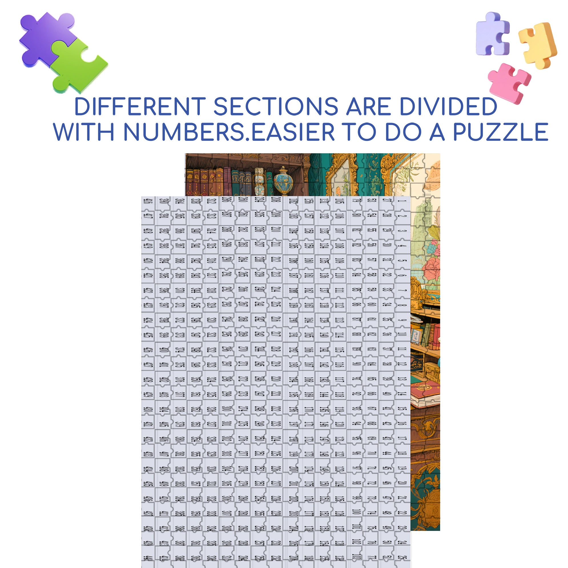 Concentrated 500pcs/1000pcs Jigsaw Puzzle, Scratch-Resistant, Interactive Family Game & Brain-Boosting DIY Decor, Perfect for Halloween, Christmas & New Year Gifts, Family Puzzle Game