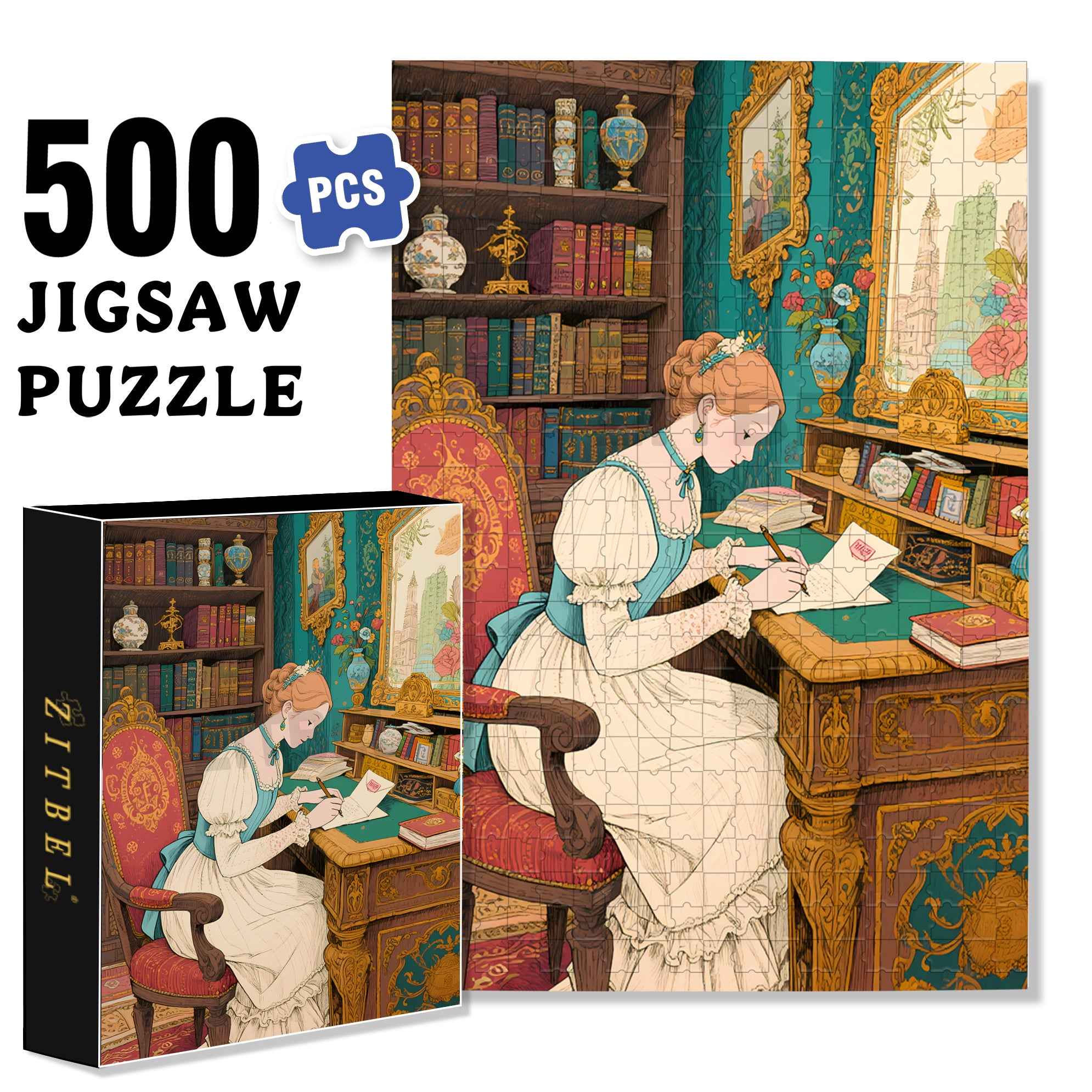 Concentrated 500pcs/1000pcs Jigsaw Puzzle, Scratch-Resistant, Interactive Family Game & Brain-Boosting DIY Decor, Perfect for Halloween, Christmas & New Year Gifts, Family Puzzle Game