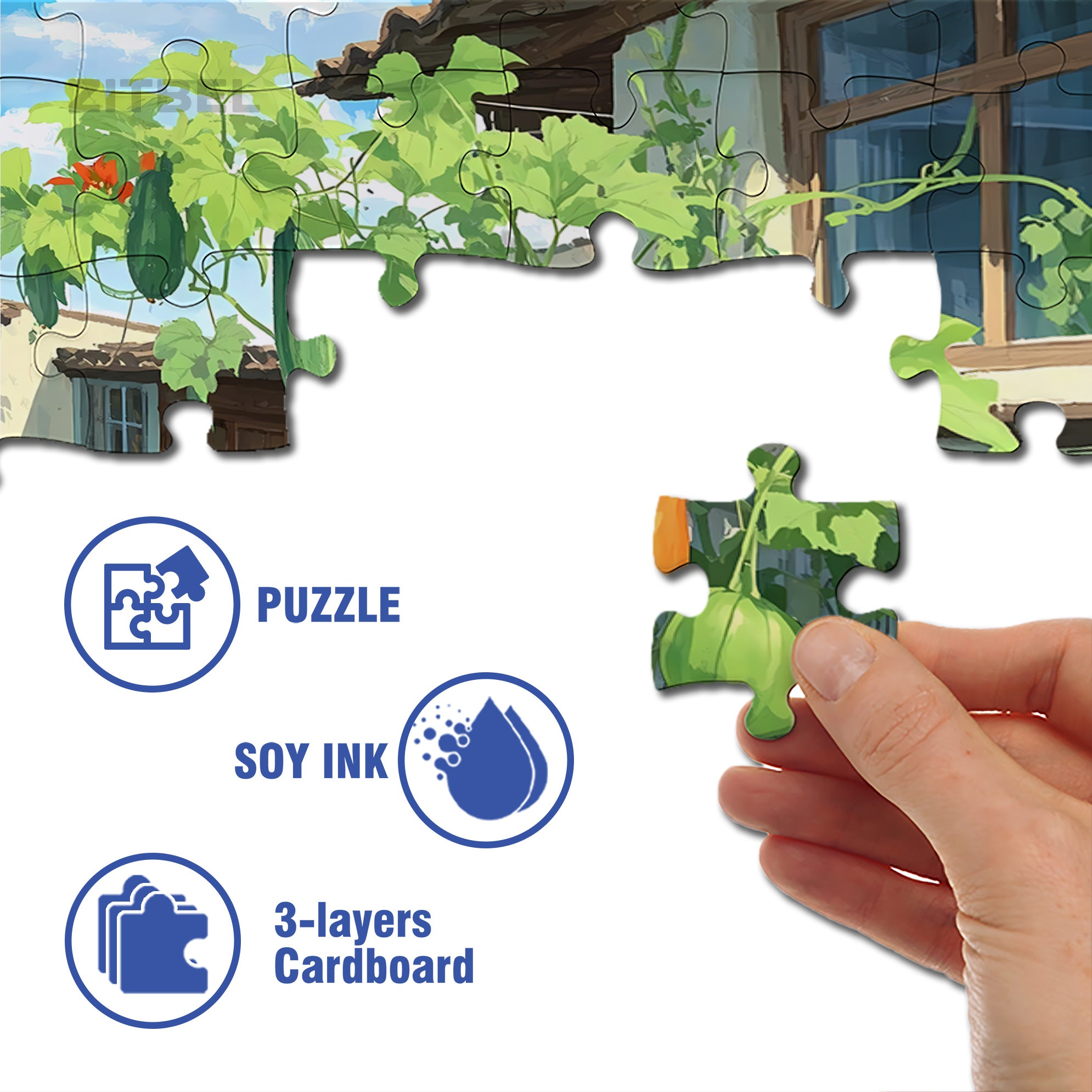 Great Harvest 500pcs/1000pcs Jigsaw Puzzle, Scratch-Resistant, Interactive Family Game & Brain-Boosting DIY Decor, Perfect for Halloween, Christmas & New Year Gifts, Family Puzzle Game