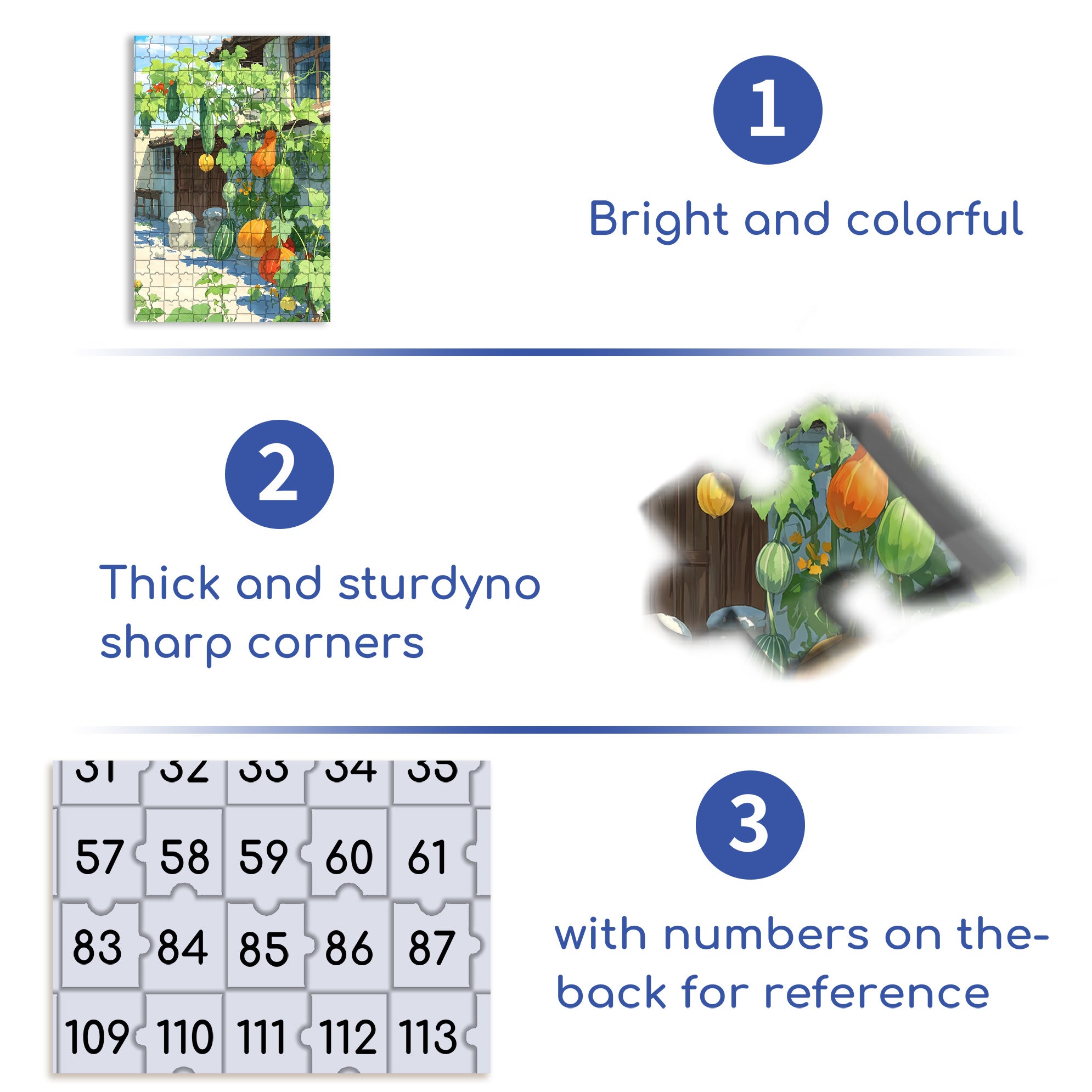 Great Harvest 500pcs/1000pcs Jigsaw Puzzle, Scratch-Resistant, Interactive Family Game & Brain-Boosting DIY Decor, Perfect for Halloween, Christmas & New Year Gifts, Family Puzzle Game