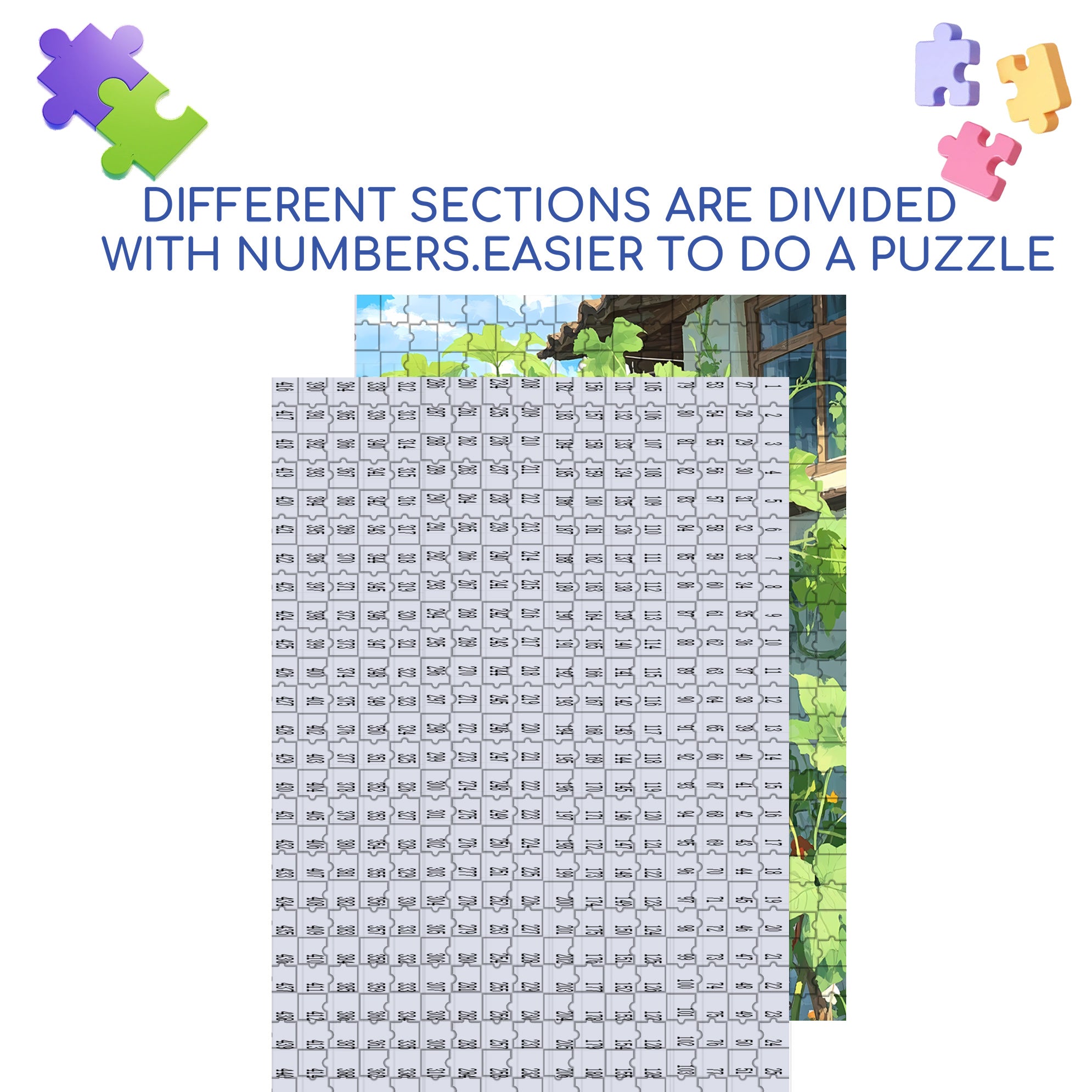 Great Harvest 500pcs/1000pcs Jigsaw Puzzle, Scratch-Resistant, Interactive Family Game & Brain-Boosting DIY Decor, Perfect for Halloween, Christmas & New Year Gifts, Family Puzzle Game