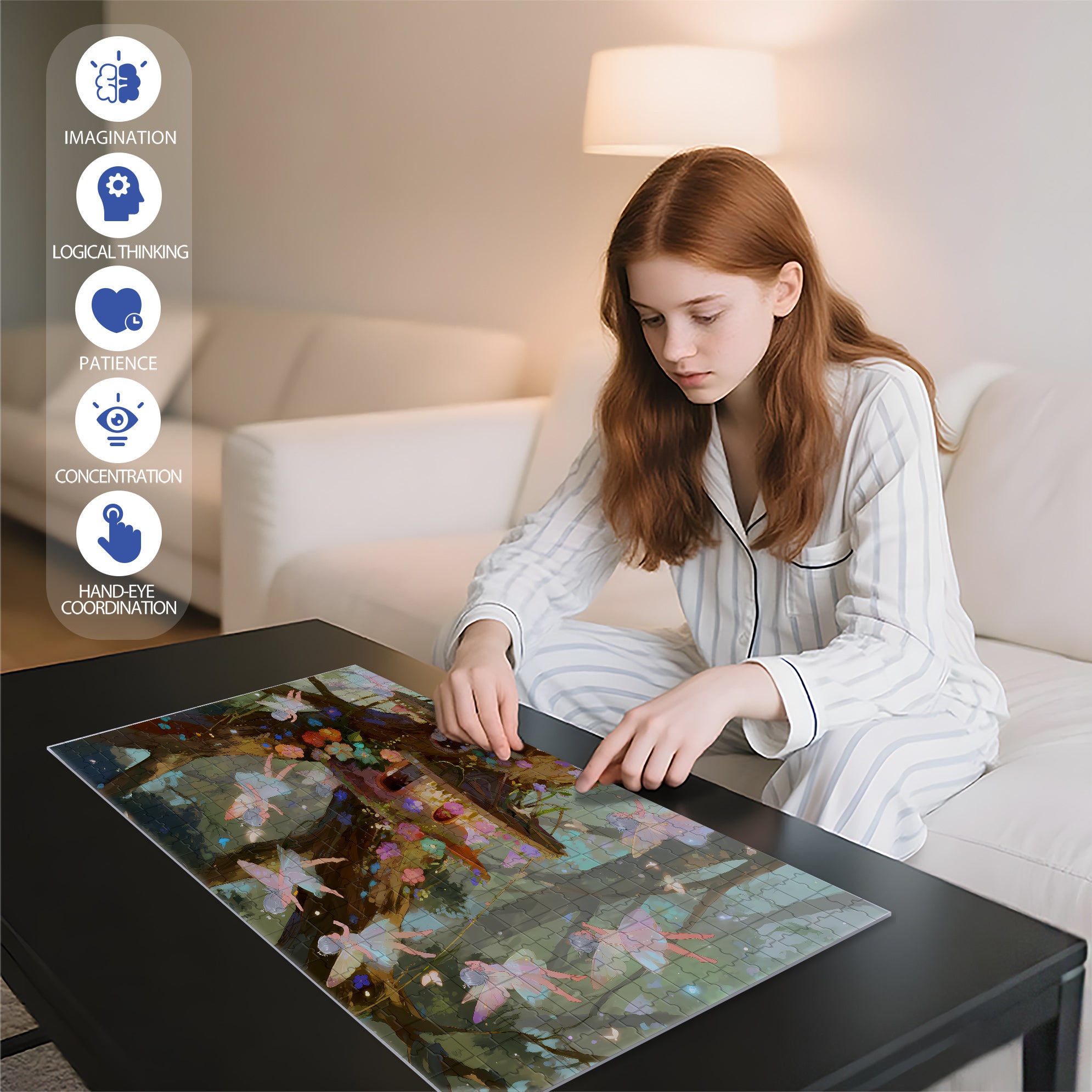 Huge Old Tree 500pcs/1000pcs Jigsaw Puzzle, Scratch-Resistant, Interactive Family Game & Brain-Boosting DIY Decor, Perfect for Halloween, Christmas & New Year Gifts, Family Puzzle Game