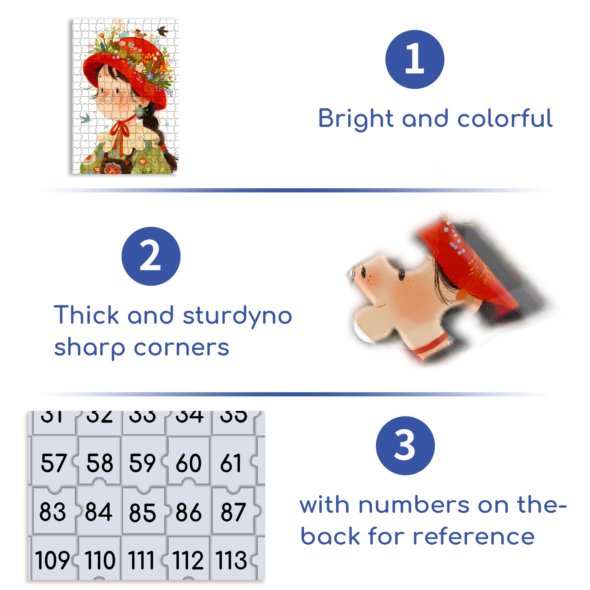 Red Felt Hat 500pcs/1000pcs Jigsaw Puzzle, Scratch-Resistant, Interactive Family Game & Brain-Boosting DIY Decor, Perfect for Halloween, Christmas & New Year Gifts, Family Puzzle Game