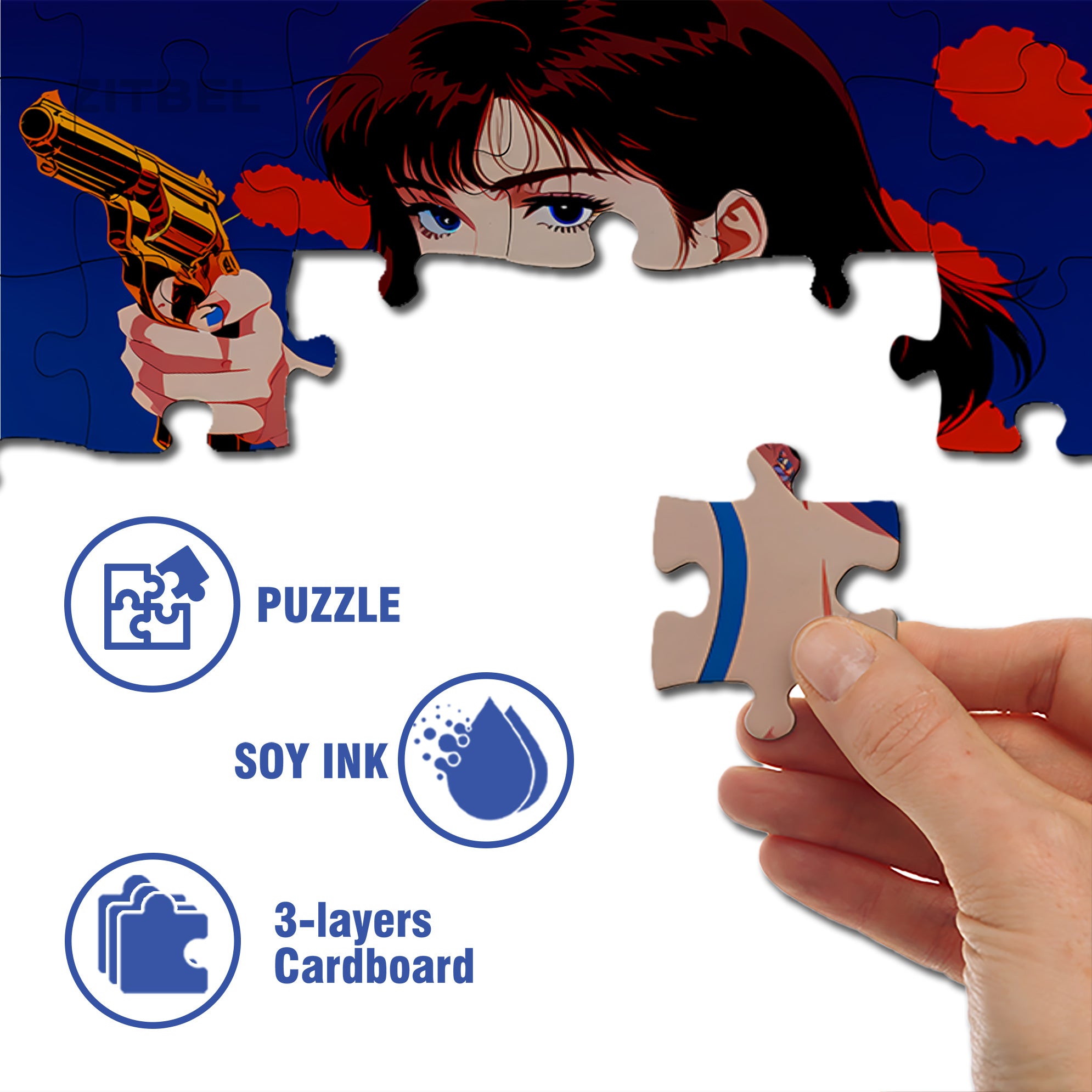 Showa Era Beauties 500pcs/1000pcs Jigsaw Puzzle, Scratch-Resistant, Interactive Family Game & Brain-Boosting DIY Decor, Perfect for Halloween, Christmas & New Year Gifts, Family Puzzle Game