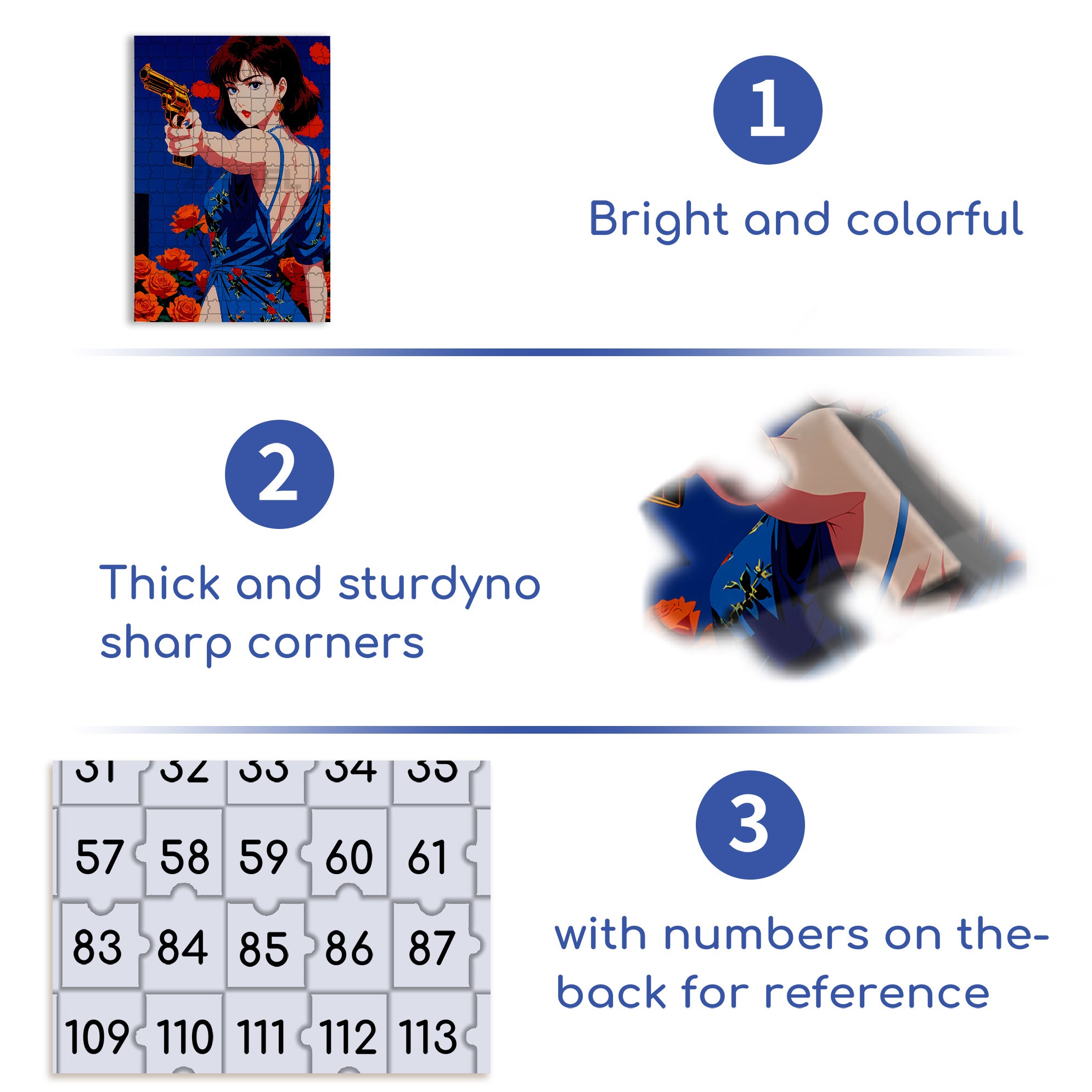 Showa Era Beauties 500pcs/1000pcs Jigsaw Puzzle, Scratch-Resistant, Interactive Family Game & Brain-Boosting DIY Decor, Perfect for Halloween, Christmas & New Year Gifts, Family Puzzle Game