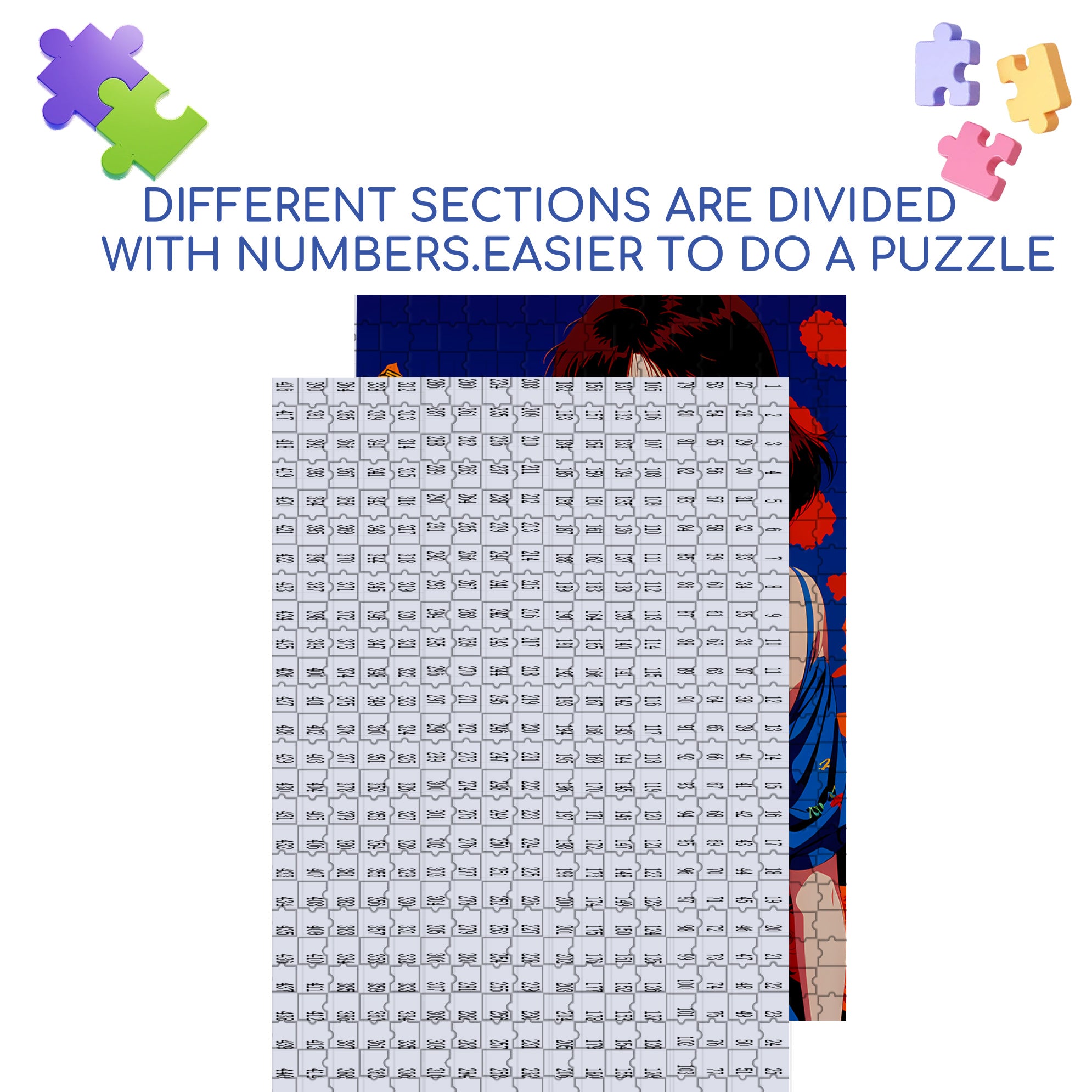 Showa Era Beauties 500pcs/1000pcs Jigsaw Puzzle, Scratch-Resistant, Interactive Family Game & Brain-Boosting DIY Decor, Perfect for Halloween, Christmas & New Year Gifts, Family Puzzle Game