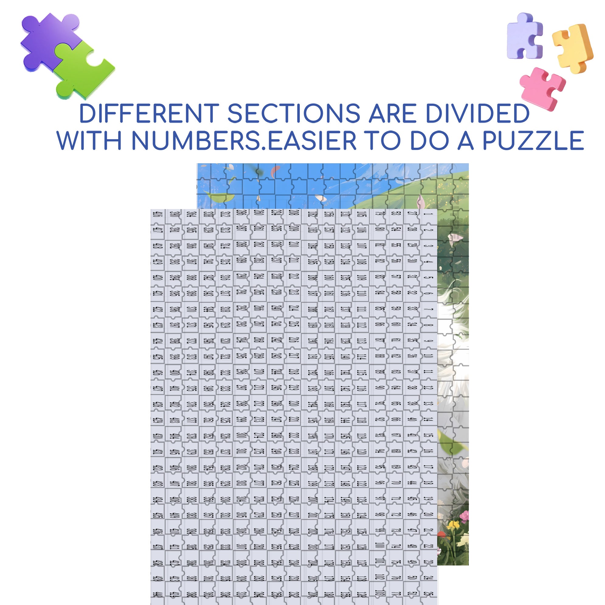 Spring Breeze 500pcs/1000pcs Jigsaw Puzzle, Scratch-Resistant, Interactive Family Game & Brain-Boosting DIY Decor, Perfect for Halloween, Christmas & New Year Gifts, Family Puzzle Game