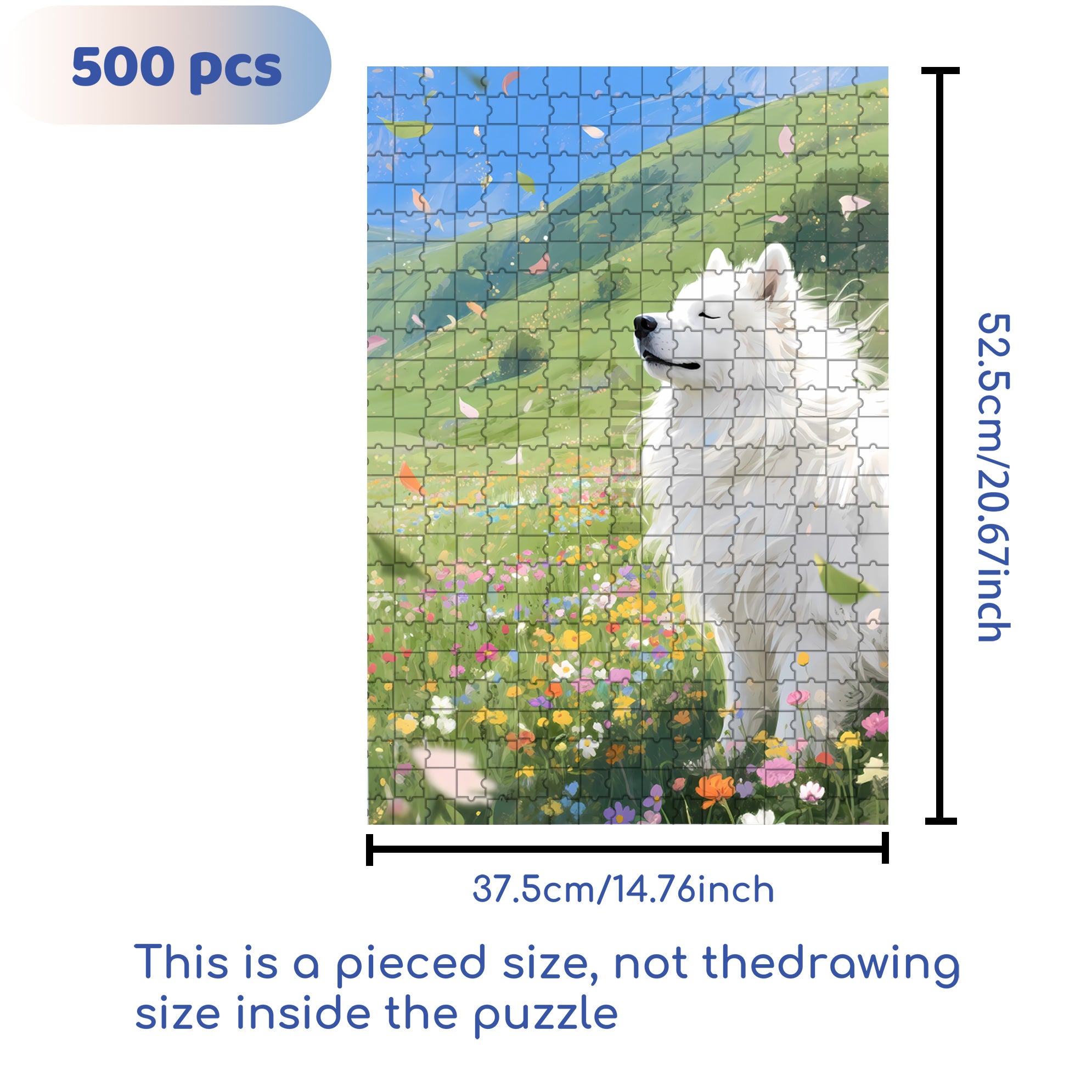 Spring Breeze 500pcs/1000pcs Jigsaw Puzzle, Scratch-Resistant, Interactive Family Game & Brain-Boosting DIY Decor, Perfect for Halloween, Christmas & New Year Gifts, Family Puzzle Game
