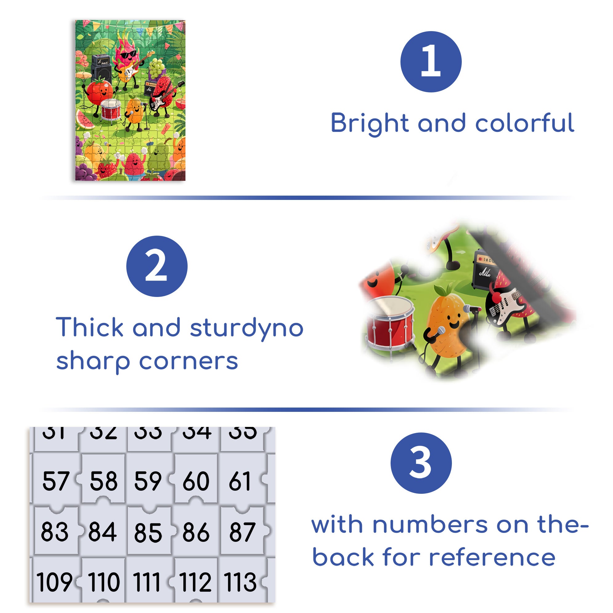Summer Fruit Party 500pcs/1000pcs Jigsaw Puzzle, Scratch-Resistant, Interactive Family Game & Brain-Boosting DIY Decor, Perfect for Halloween, Christmas & New Year Gifts, Family Puzzle Game