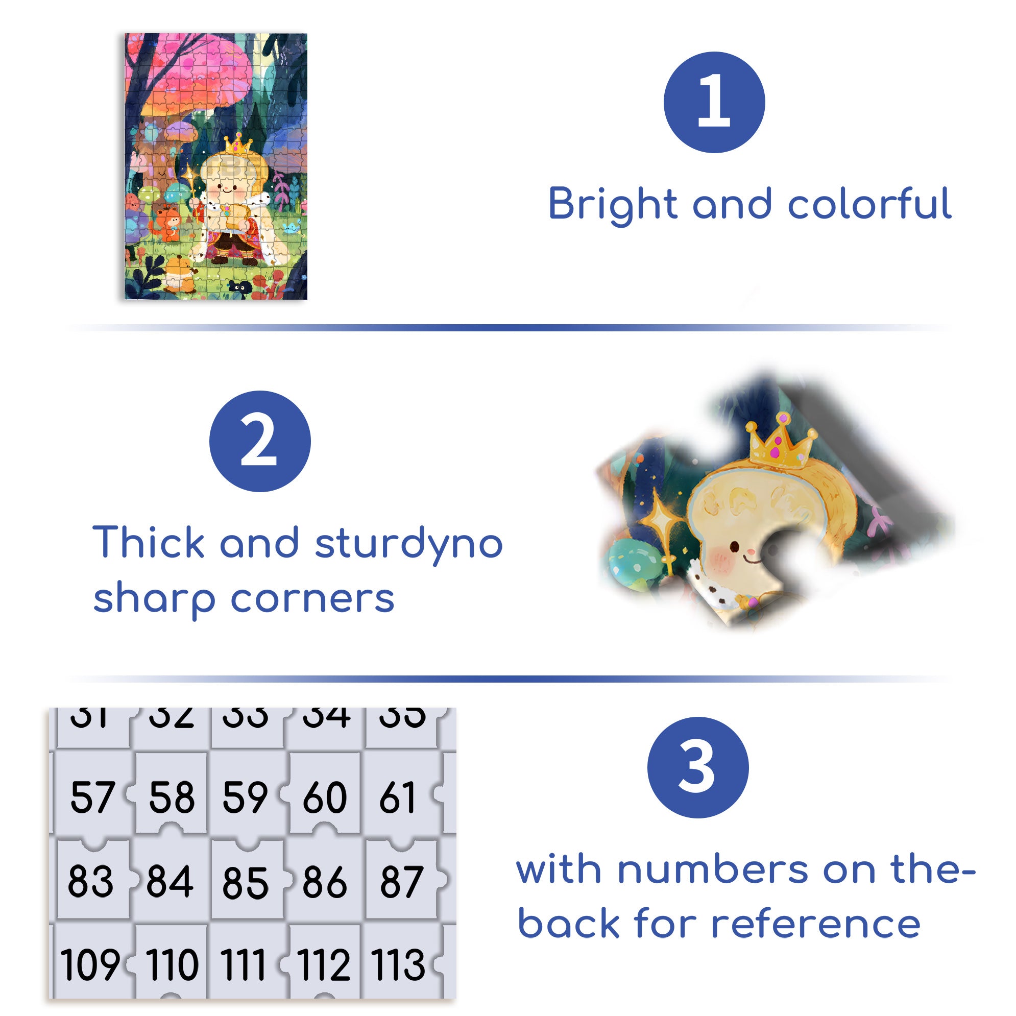 Toast King 500pcs/1000pcs Jigsaw Puzzle, Scratch-Resistant, Interactive Family Game & Brain-Boosting DIY Decor, Perfect for Halloween, Christmas & New Year Gifts, Family Puzzle Game