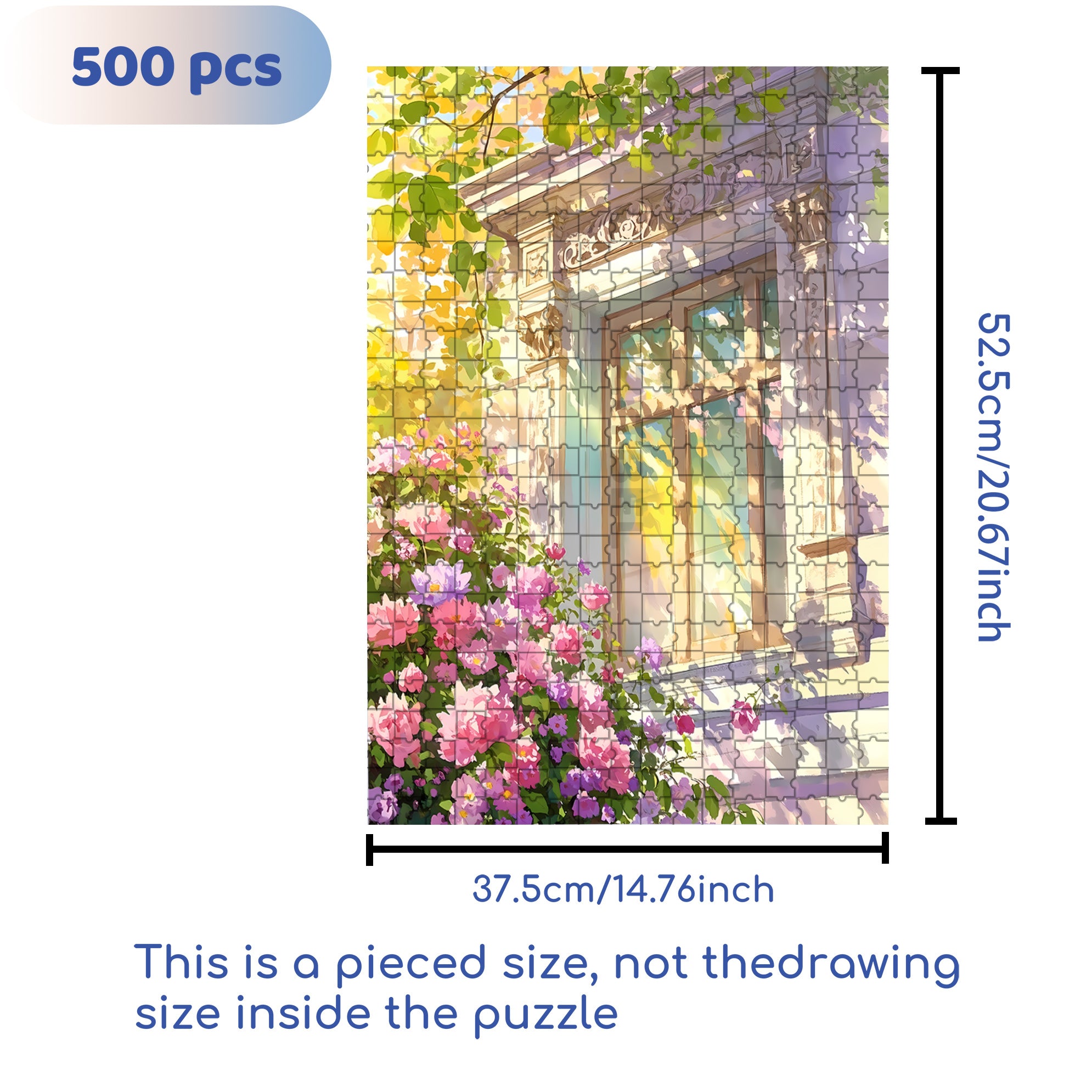Warm Sunshine 500pcs/1000pcs Jigsaw Puzzle, Scratch-Resistant, Interactive Family Game & Brain-Boosting DIY Decor, Perfect for Halloween, Christmas & New Year Gifts, Family Puzzle Game