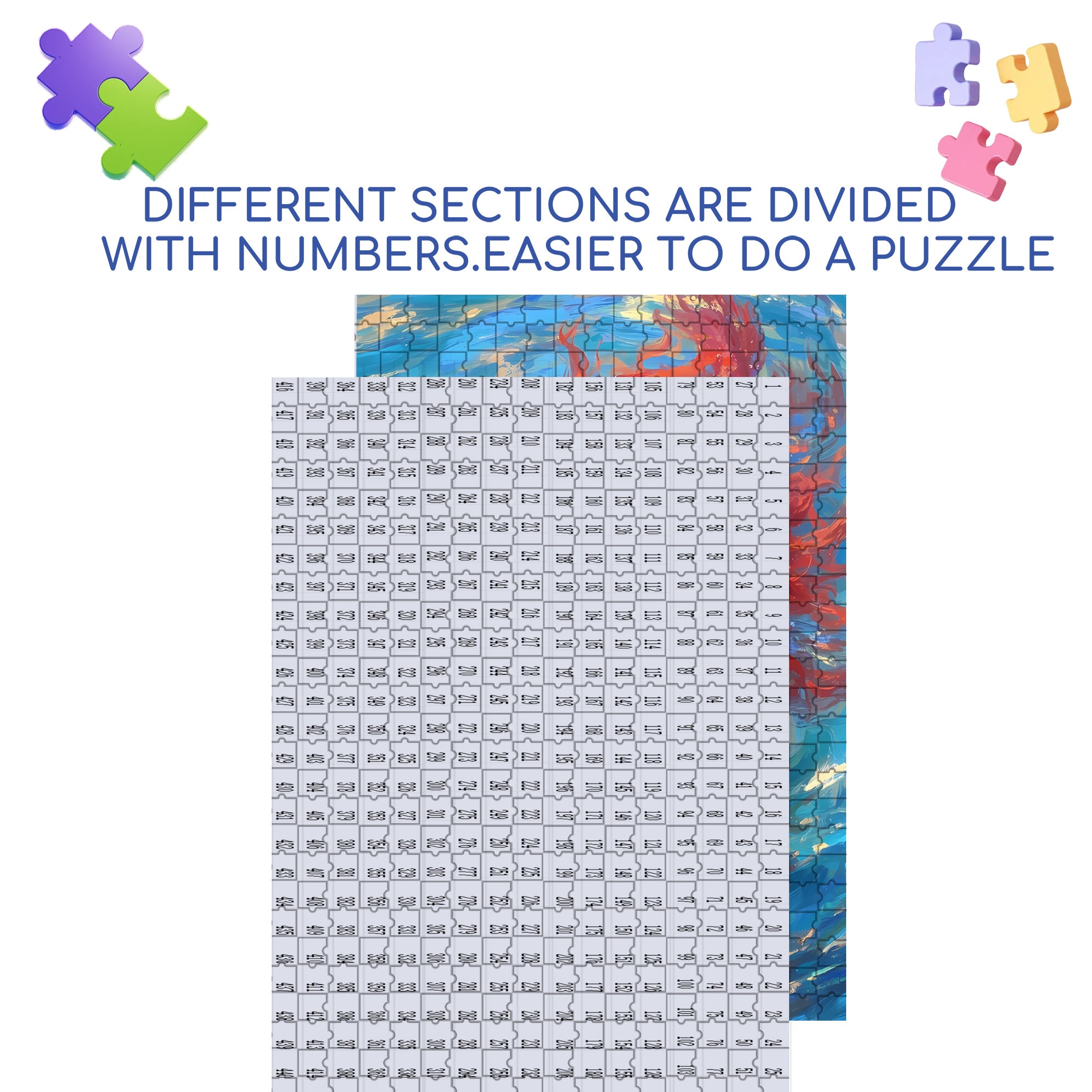 Water Beauty 500pcs/1000pcs Jigsaw Puzzle, Scratch-Resistant, Interactive Family Game & Brain-Boosting DIY Decor, Perfect for Halloween, Christmas & New Year Gifts, Family Puzzle Game