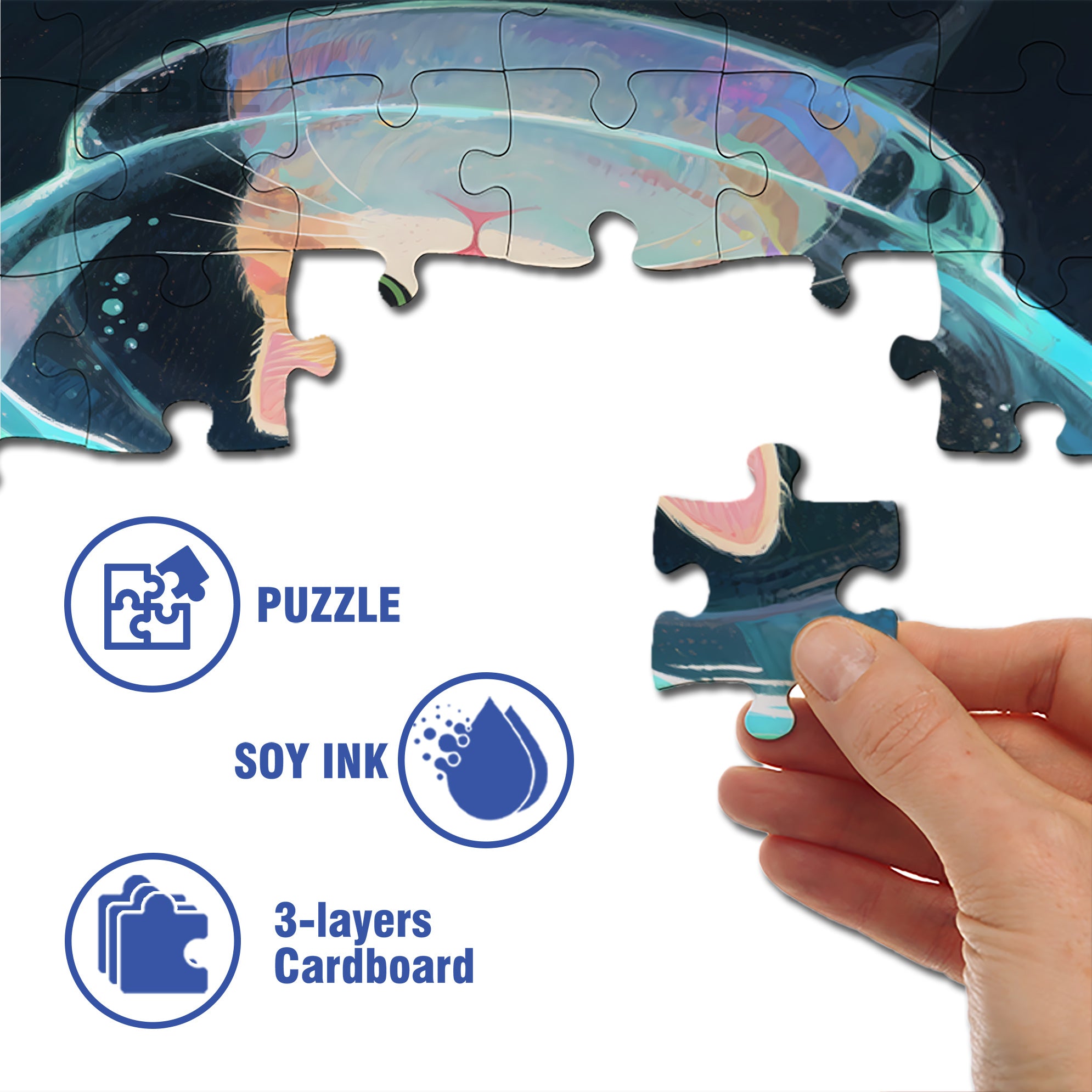 What Are You Thinking About 500pcs/1000pcs Jigsaw Puzzle, Scratch-Resistant, Interactive Family Game & Brain-Boosting DIY Decor, Perfect for Halloween, Christmas & New Year Gifts, Family Puzzle Game