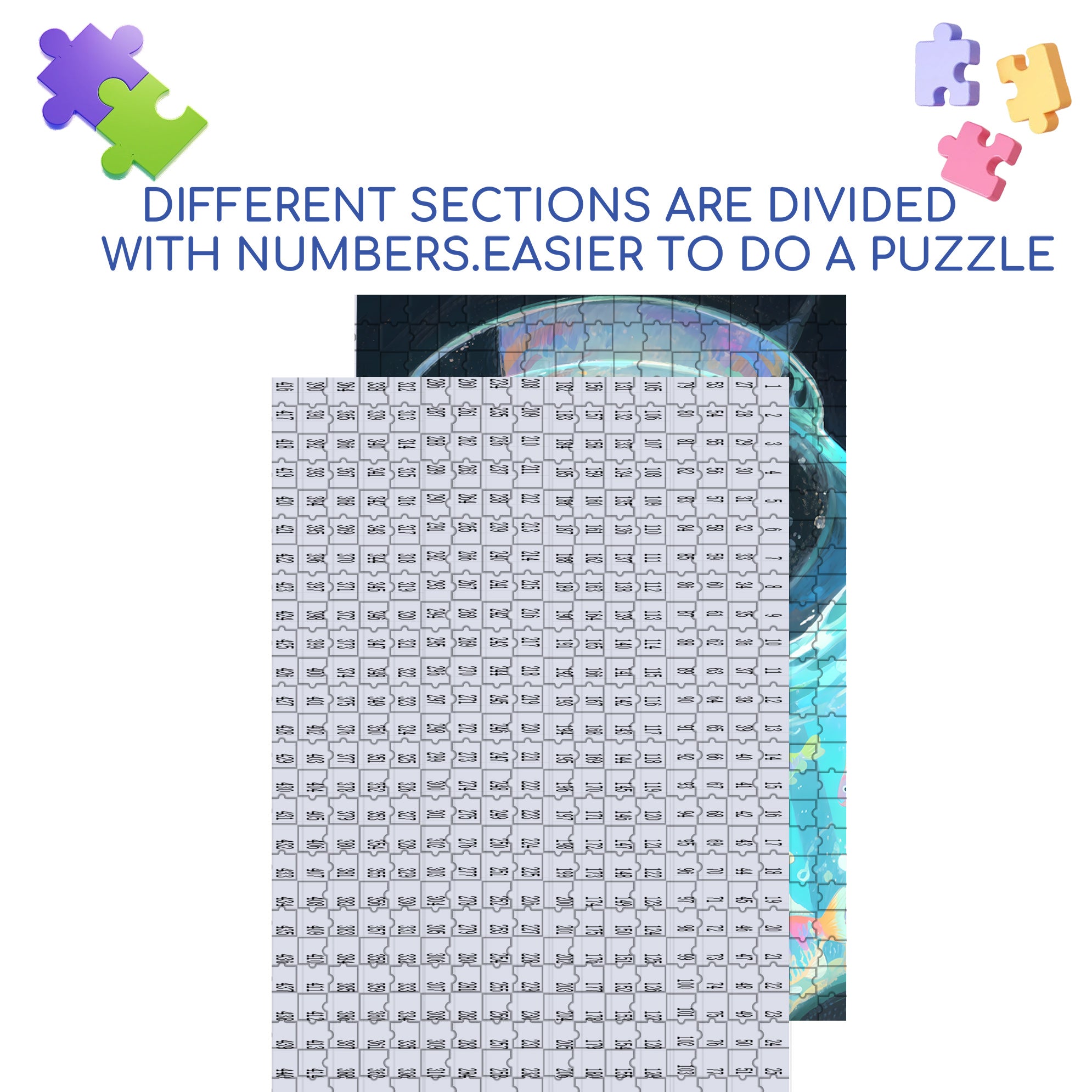 What Are You Thinking About 500pcs/1000pcs Jigsaw Puzzle, Scratch-Resistant, Interactive Family Game & Brain-Boosting DIY Decor, Perfect for Halloween, Christmas & New Year Gifts, Family Puzzle Game