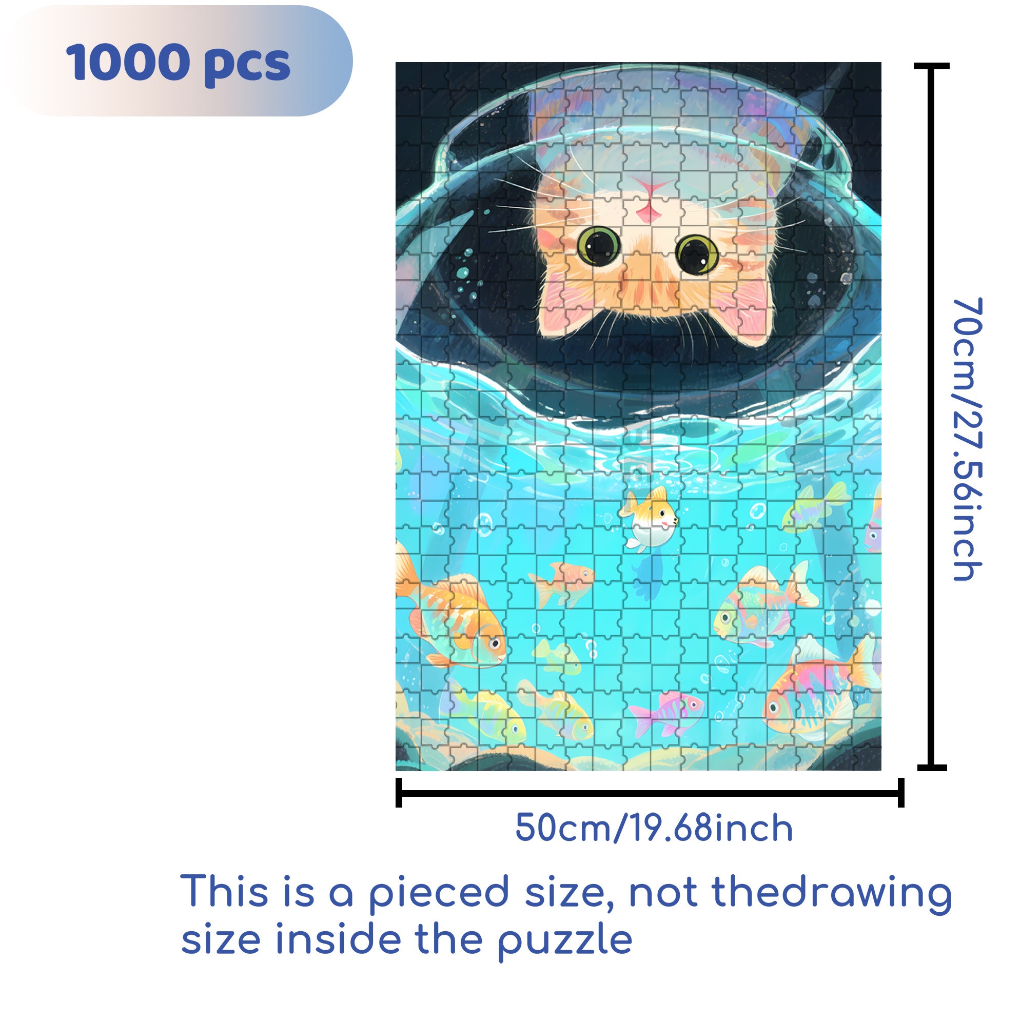 What Are You Thinking About 500pcs/1000pcs Jigsaw Puzzle, Scratch-Resistant, Interactive Family Game & Brain-Boosting DIY Decor, Perfect for Halloween, Christmas & New Year Gifts, Family Puzzle Game