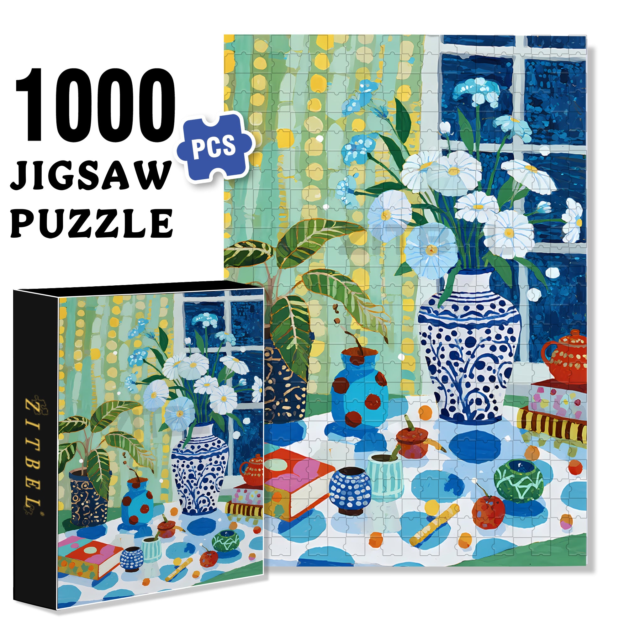 A Corner Of The House 500pcs/1000pcs Jigsaw Puzzle, Scratch-Resistant, Interactive Family Game & Brain-Boosting DIY Decor, Perfect for Halloween, Christmas & New Year Gifts, Family Puzzle Game