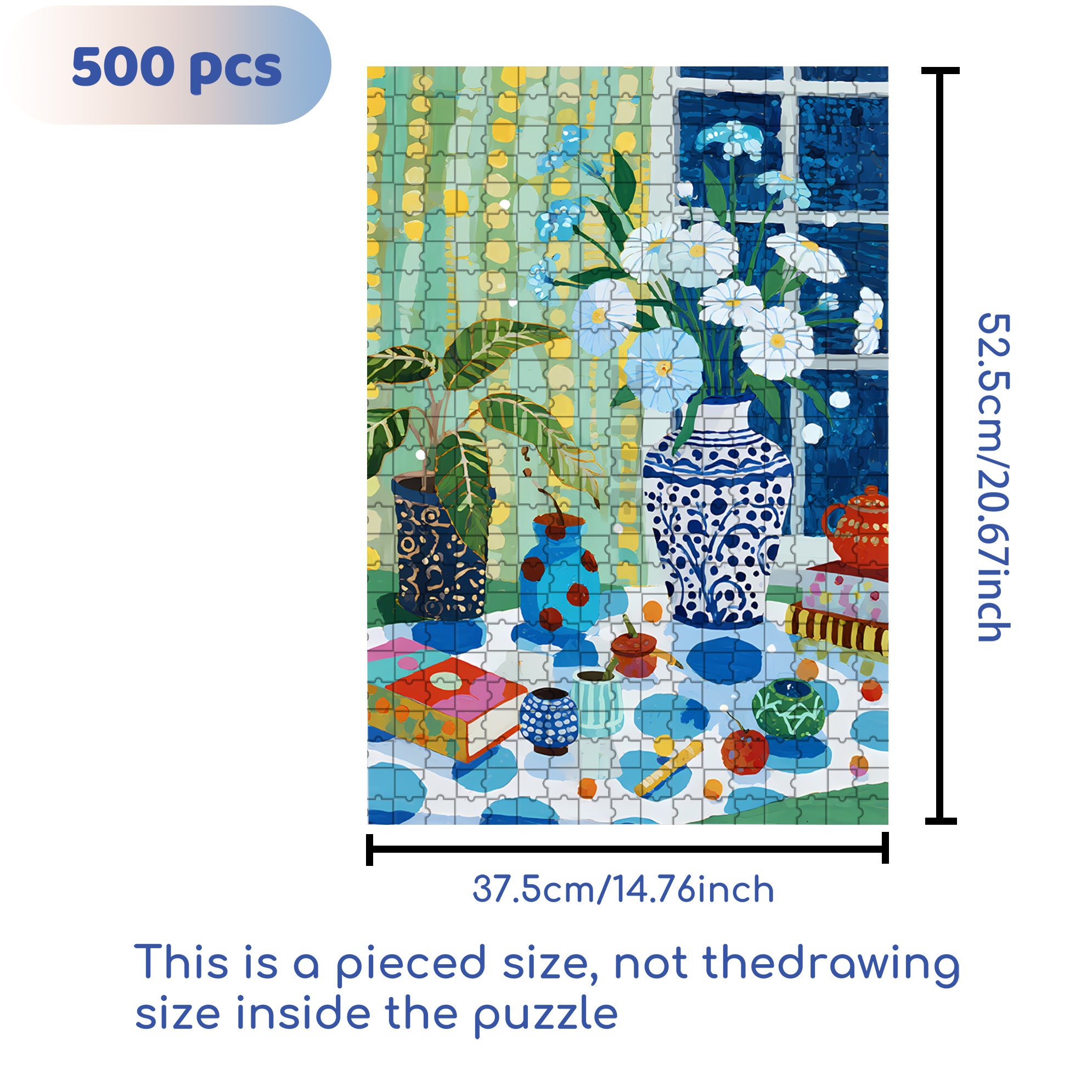 A Corner Of The House 500pcs/1000pcs Jigsaw Puzzle, Scratch-Resistant, Interactive Family Game & Brain-Boosting DIY Decor, Perfect for Halloween, Christmas & New Year Gifts, Family Puzzle Game