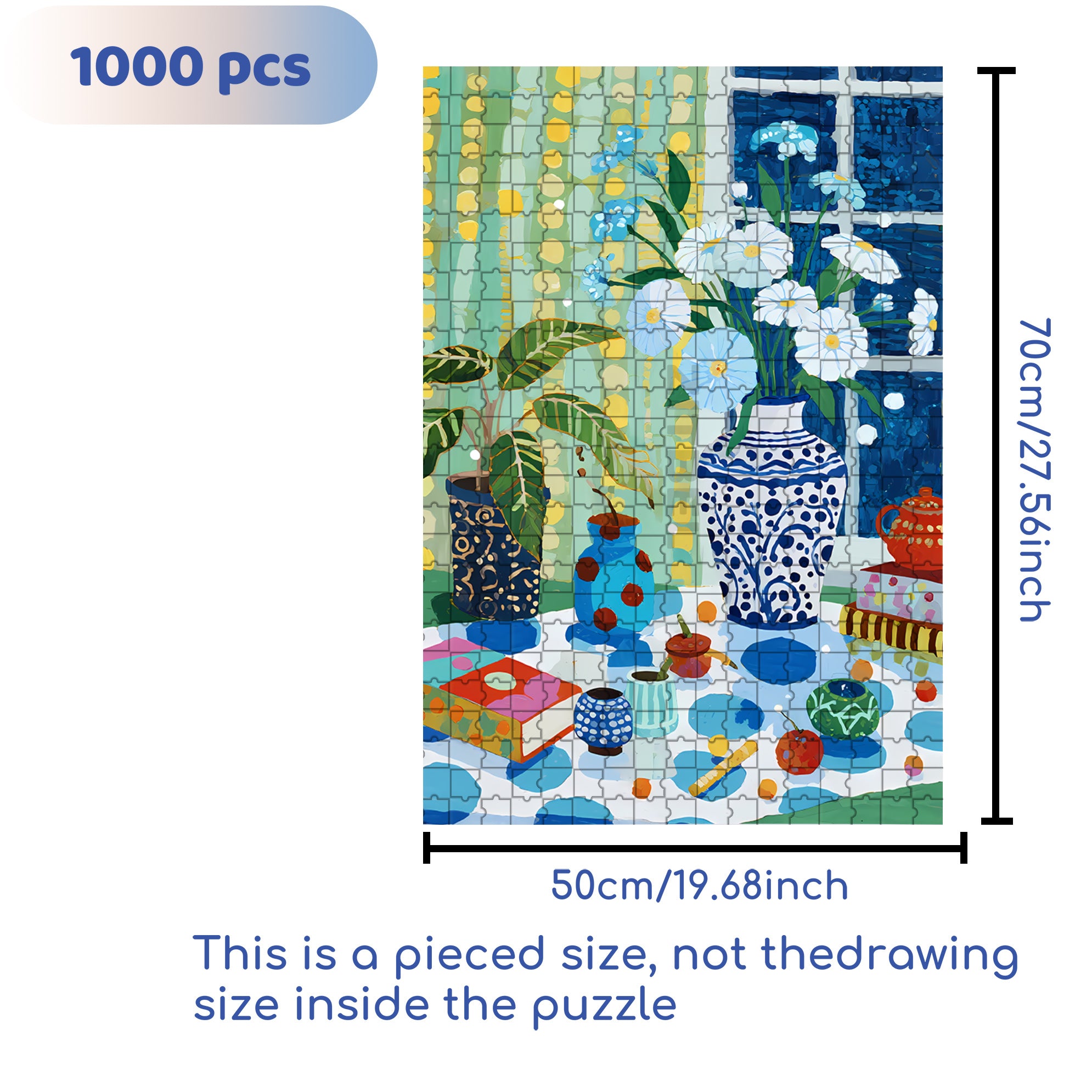 A Corner Of The House 500pcs/1000pcs Jigsaw Puzzle, Scratch-Resistant, Interactive Family Game & Brain-Boosting DIY Decor, Perfect for Halloween, Christmas & New Year Gifts, Family Puzzle Game