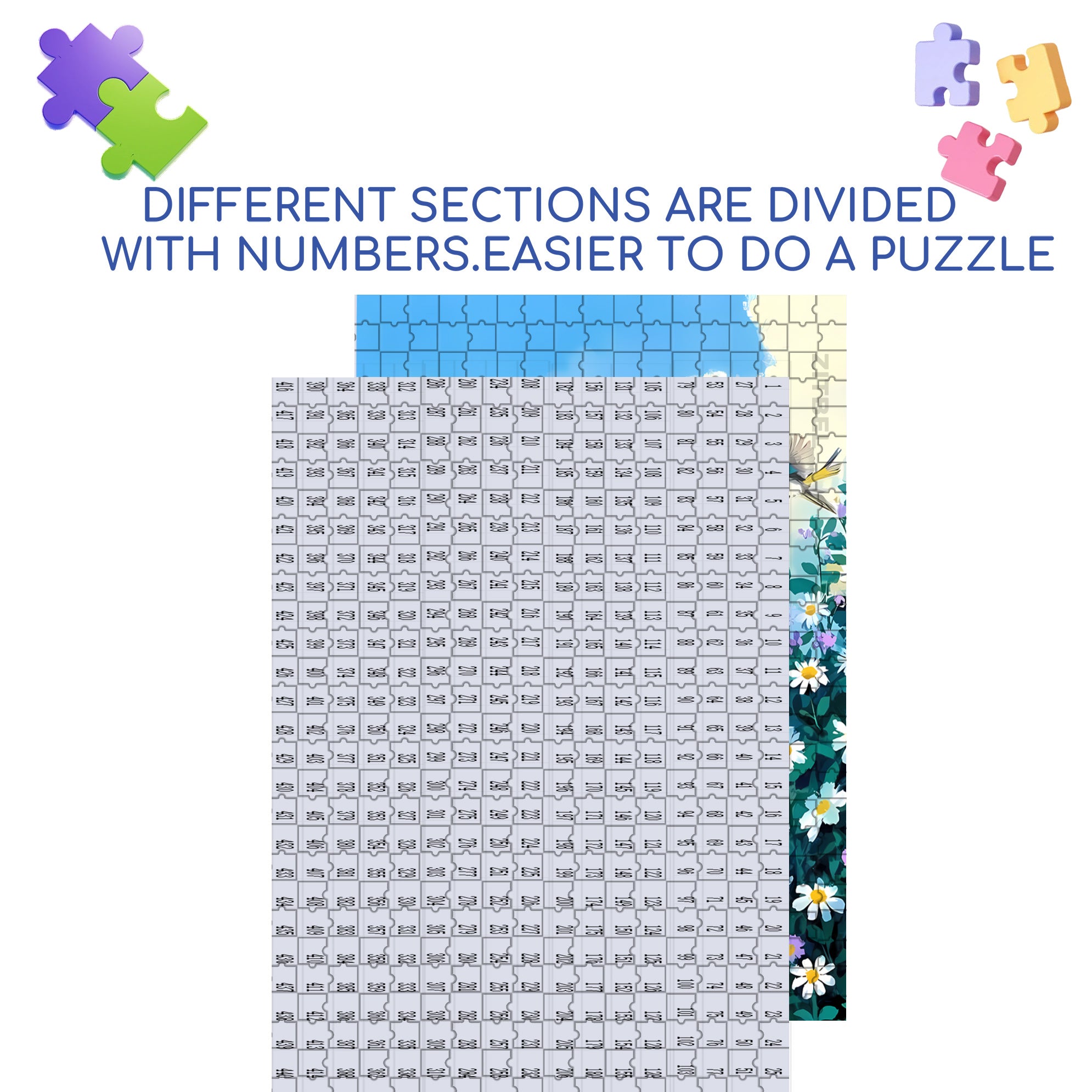 Cat Catching Butterflies 500pcs/1000pcs Jigsaw Puzzle, Scratch-Resistant, Interactive Family Game & Brain-Boosting DIY Decor, Perfect for Halloween, Christmas & New Year Gifts, Family Puzzle Game