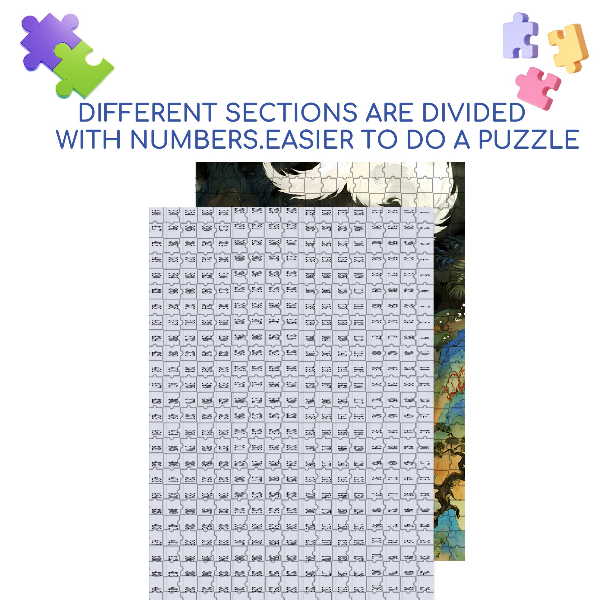 Chinese Mythology 500pcs/1000pcs Jigsaw Puzzle, Scratch-Resistant, Interactive Family Game & Brain-Boosting DIY Decor, Perfect for Halloween, Christmas & New Year Gifts, Family Puzzle Game