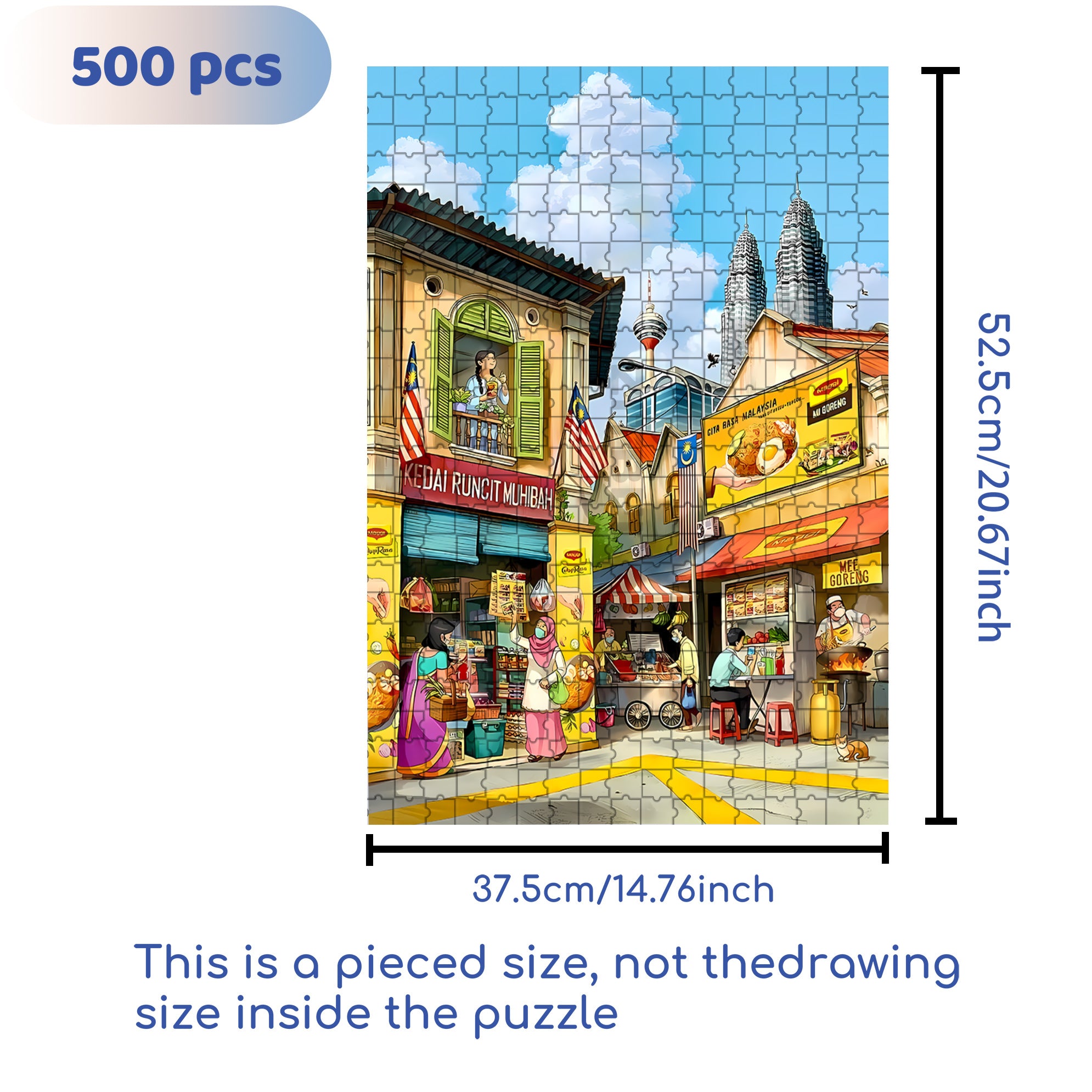 Come And Have A Look 500pcs/1000pcs Jigsaw Puzzle, Scratch-Resistant, Interactive Family Game & Brain-Boosting DIY Decor, Perfect for Halloween, Christmas & New Year Gifts, Family Puzzle Game
