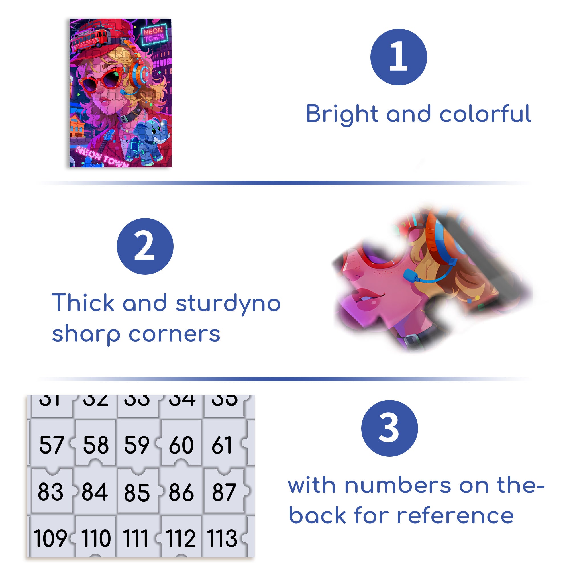Cyberpunk 500pcs/1000pcs Jigsaw Puzzle, Scratch-Resistant, Interactive Family Game & Brain-Boosting DIY Decor, Perfect for Halloween, Christmas & New Year Gifts, Family Puzzle Game