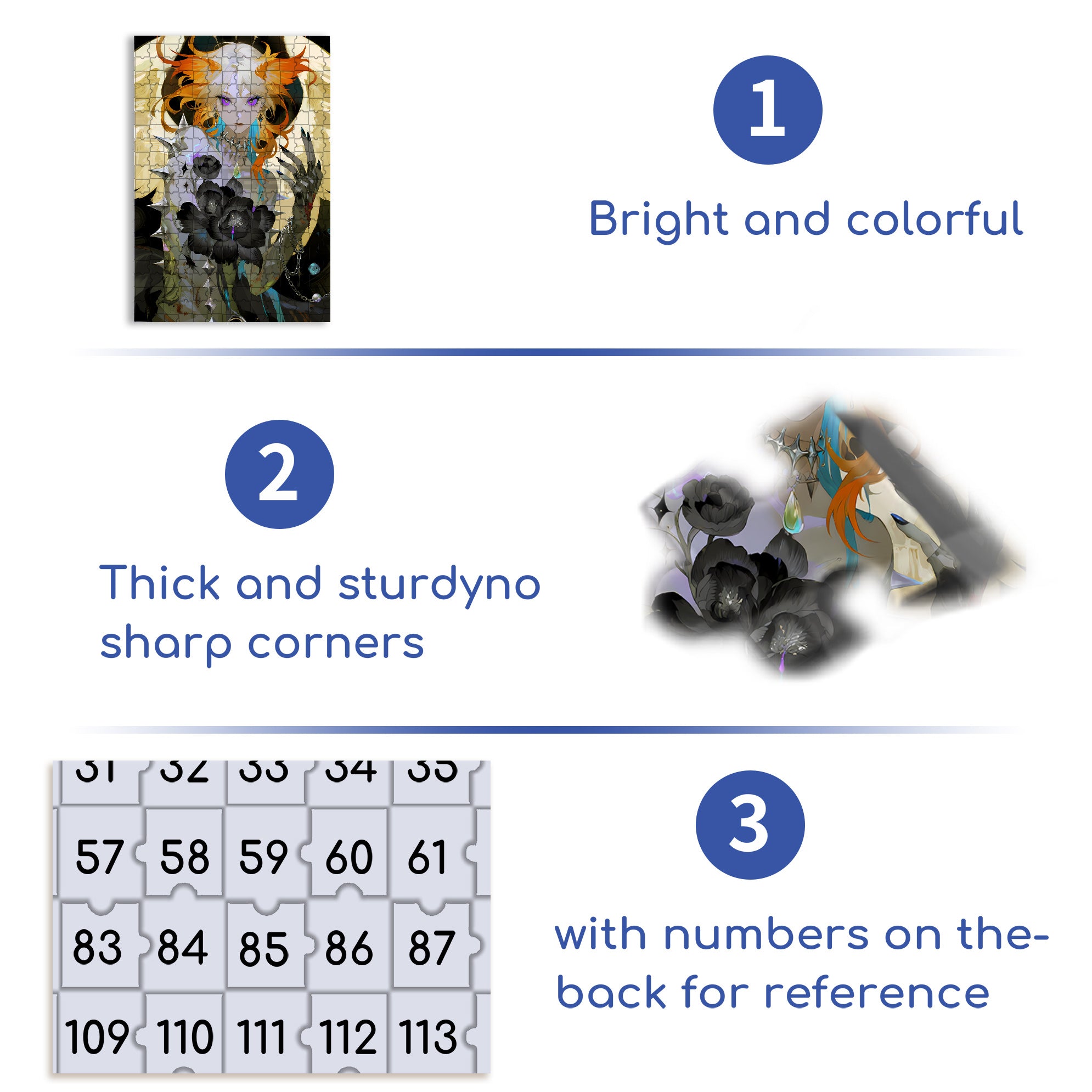 Dark Queen 500pcs/1000pcs Jigsaw Puzzle, Scratch-Resistant, Interactive Family Game & Brain-Boosting DIY Decor, Perfect for Halloween, Christmas & New Year Gifts, Family Puzzle Game