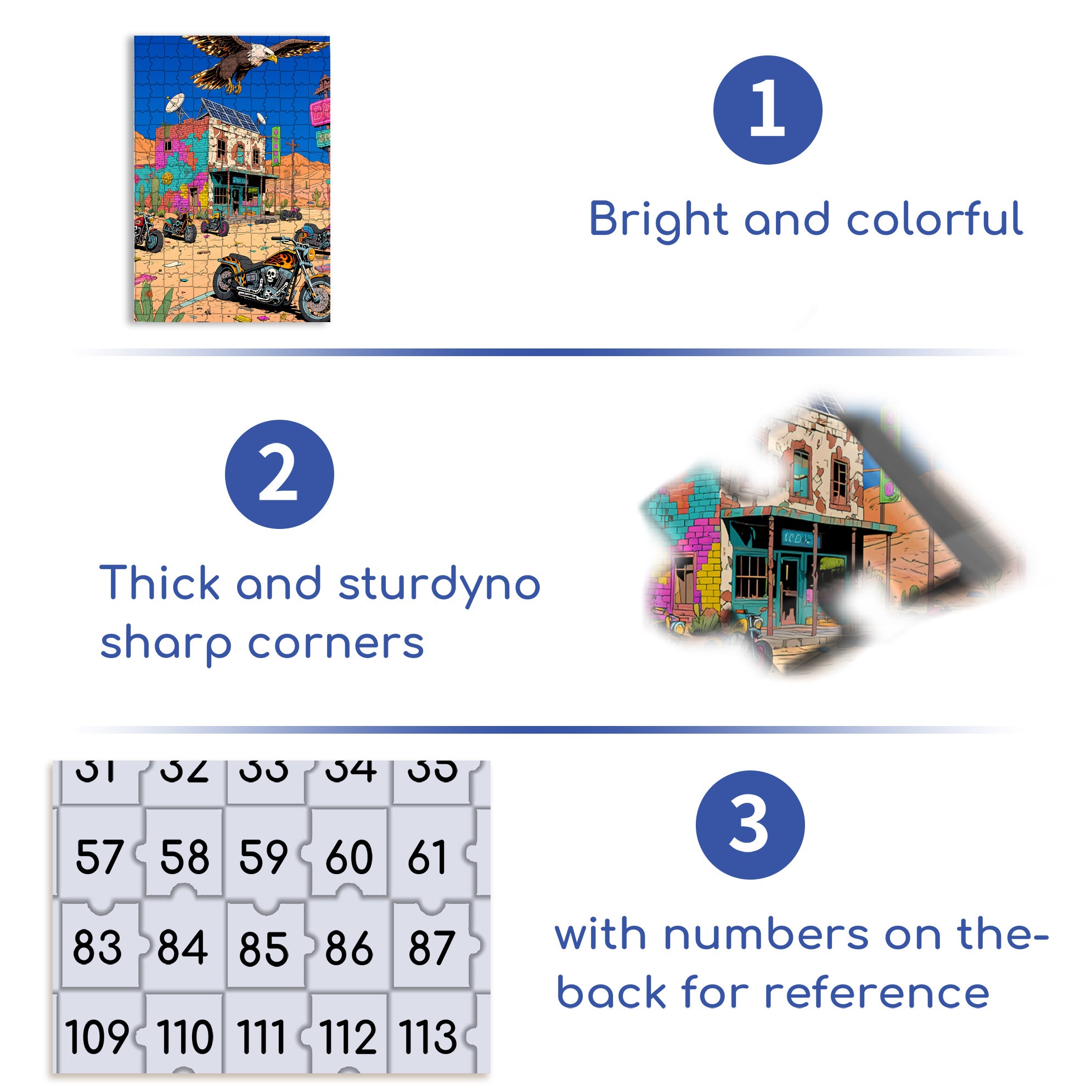 Desert Speed 500pcs/1000pcs Jigsaw Puzzle, Scratch-Resistant, Interactive Family Game & Brain-Boosting DIY Decor, Perfect for Halloween, Christmas & New Year Gifts, Family Puzzle Game