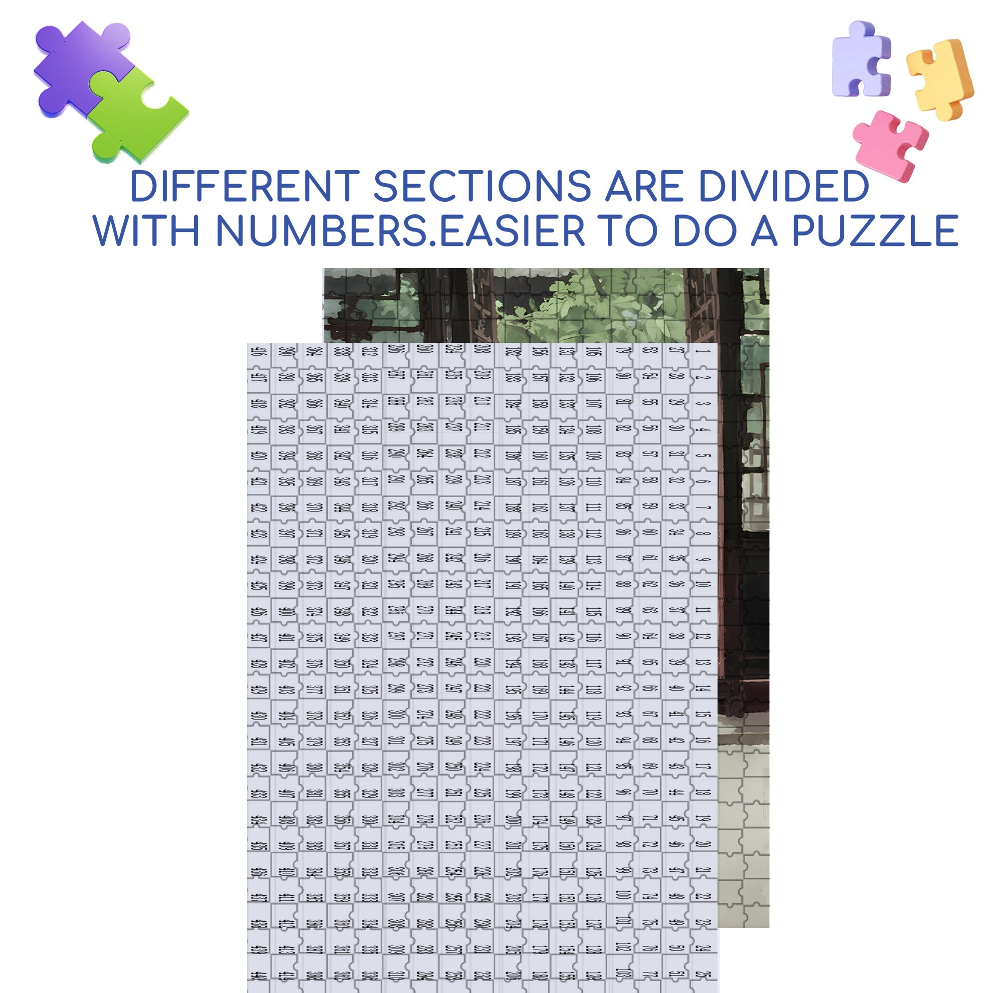 Elegant 500pcs/1000pcs Jigsaw Puzzle, Scratch-Resistant, Interactive Family Game & Brain-Boosting DIY Decor, Perfect for Halloween, Christmas & New Year Gifts, Family Puzzle Game
