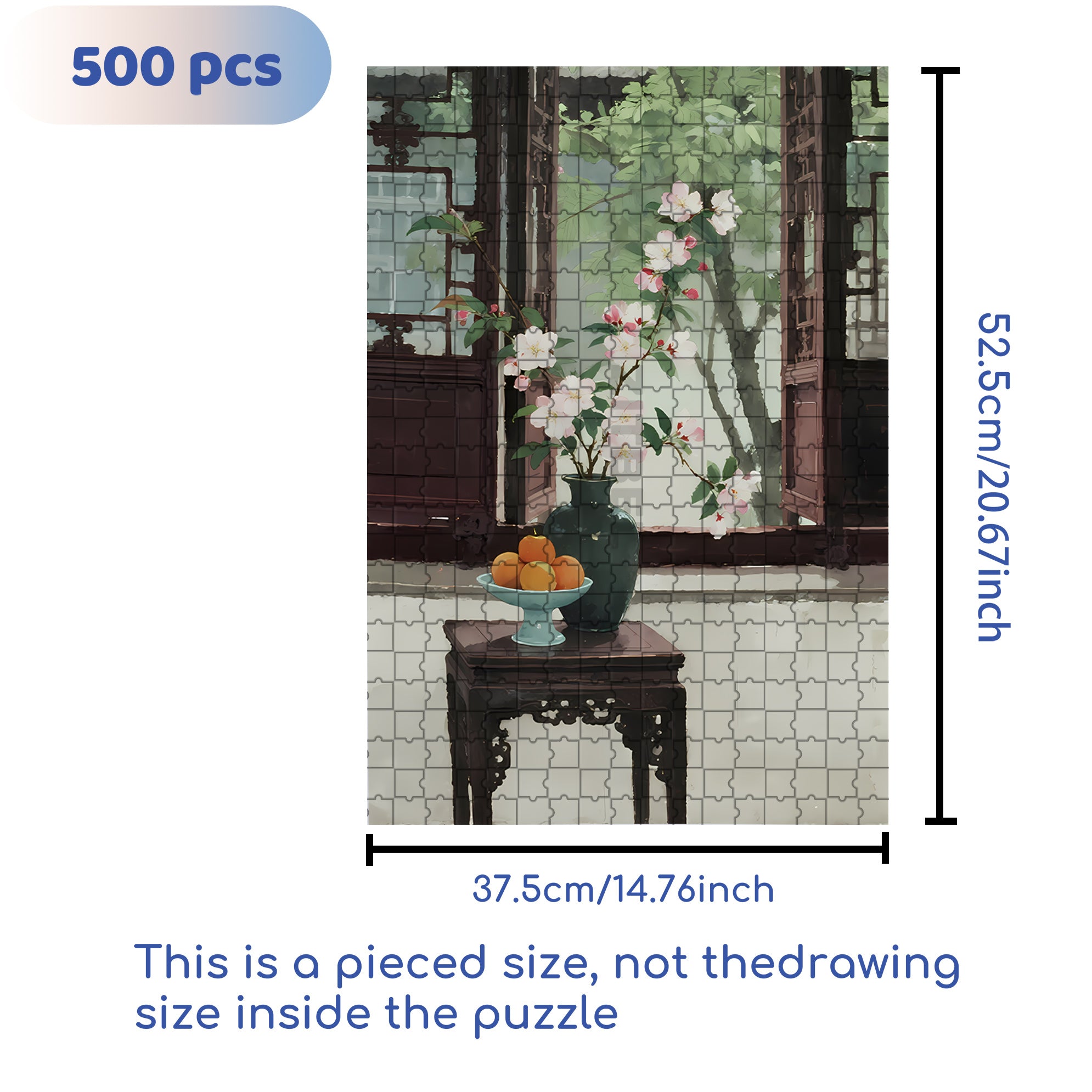 Elegant 500pcs/1000pcs Jigsaw Puzzle, Scratch-Resistant, Interactive Family Game & Brain-Boosting DIY Decor, Perfect for Halloween, Christmas & New Year Gifts, Family Puzzle Game