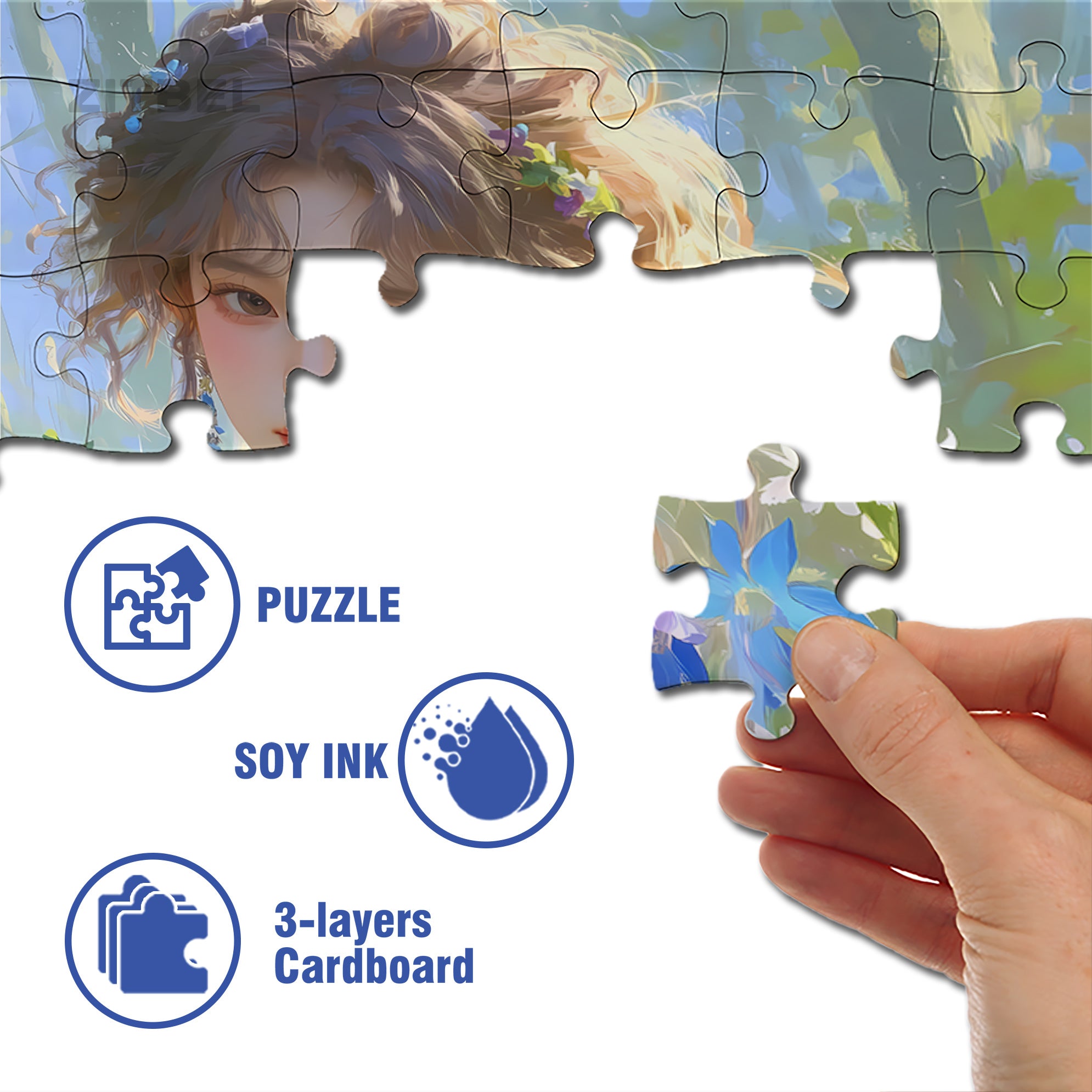 Exquisite Dress 500pcs/1000pcs Jigsaw Puzzle, Scratch-Resistant, Interactive Family Game & Brain-Boosting DIY Decor, Perfect for Halloween, Christmas & New Year Gifts, Family Puzzle Game