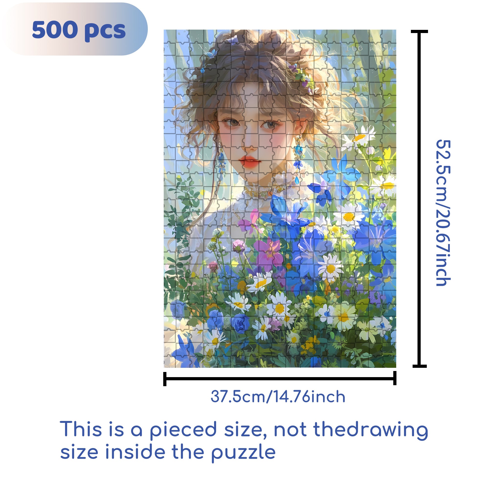 Exquisite Dress 500pcs/1000pcs Jigsaw Puzzle, Scratch-Resistant, Interactive Family Game & Brain-Boosting DIY Decor, Perfect for Halloween, Christmas & New Year Gifts, Family Puzzle Game