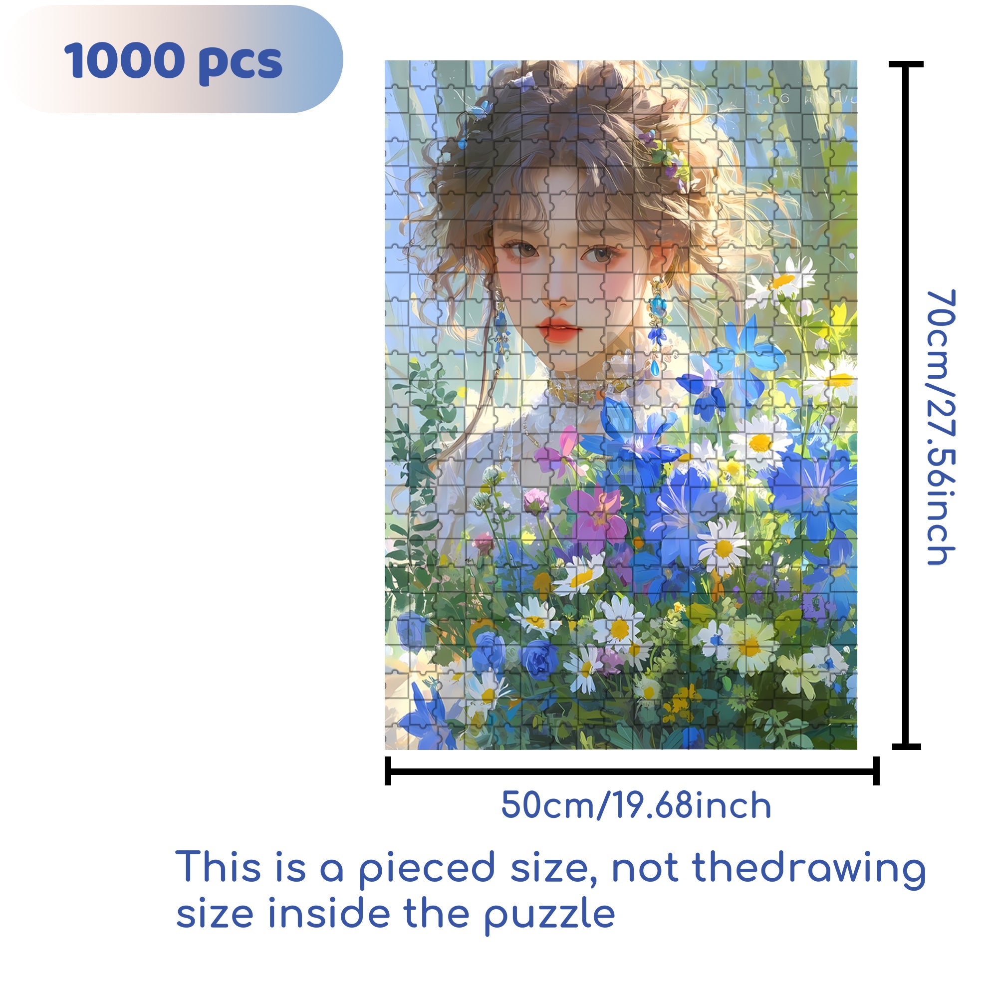 Exquisite Dress 500pcs/1000pcs Jigsaw Puzzle, Scratch-Resistant, Interactive Family Game & Brain-Boosting DIY Decor, Perfect for Halloween, Christmas & New Year Gifts, Family Puzzle Game