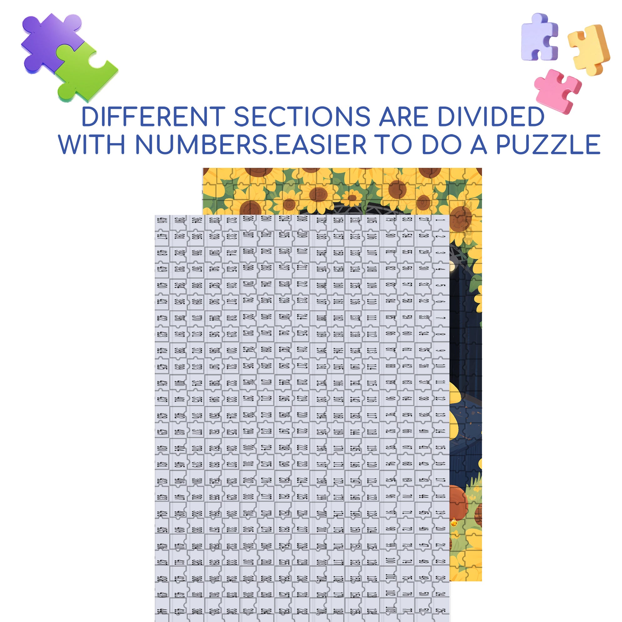 Forest Concert 500pcs/1000pcs Jigsaw Puzzle, Scratch-Resistant, Interactive Family Game & Brain-Boosting DIY Decor, Perfect for Halloween, Christmas & New Year Gifts, Family Puzzle Game