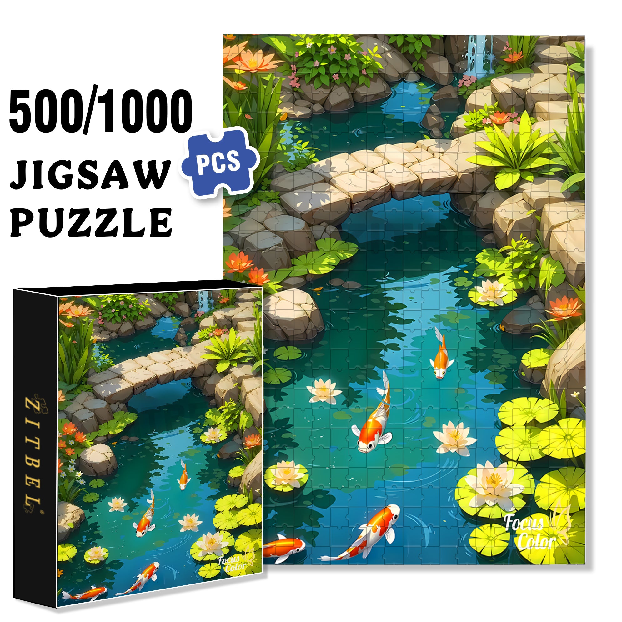 Free And Easy 500pcs/1000pcs Jigsaw Puzzle, Scratch-Resistant, Interactive Family Game & Brain-Boosting DIY Decor, Perfect for Halloween, Christmas & New Year Gifts, Family Puzzle Game