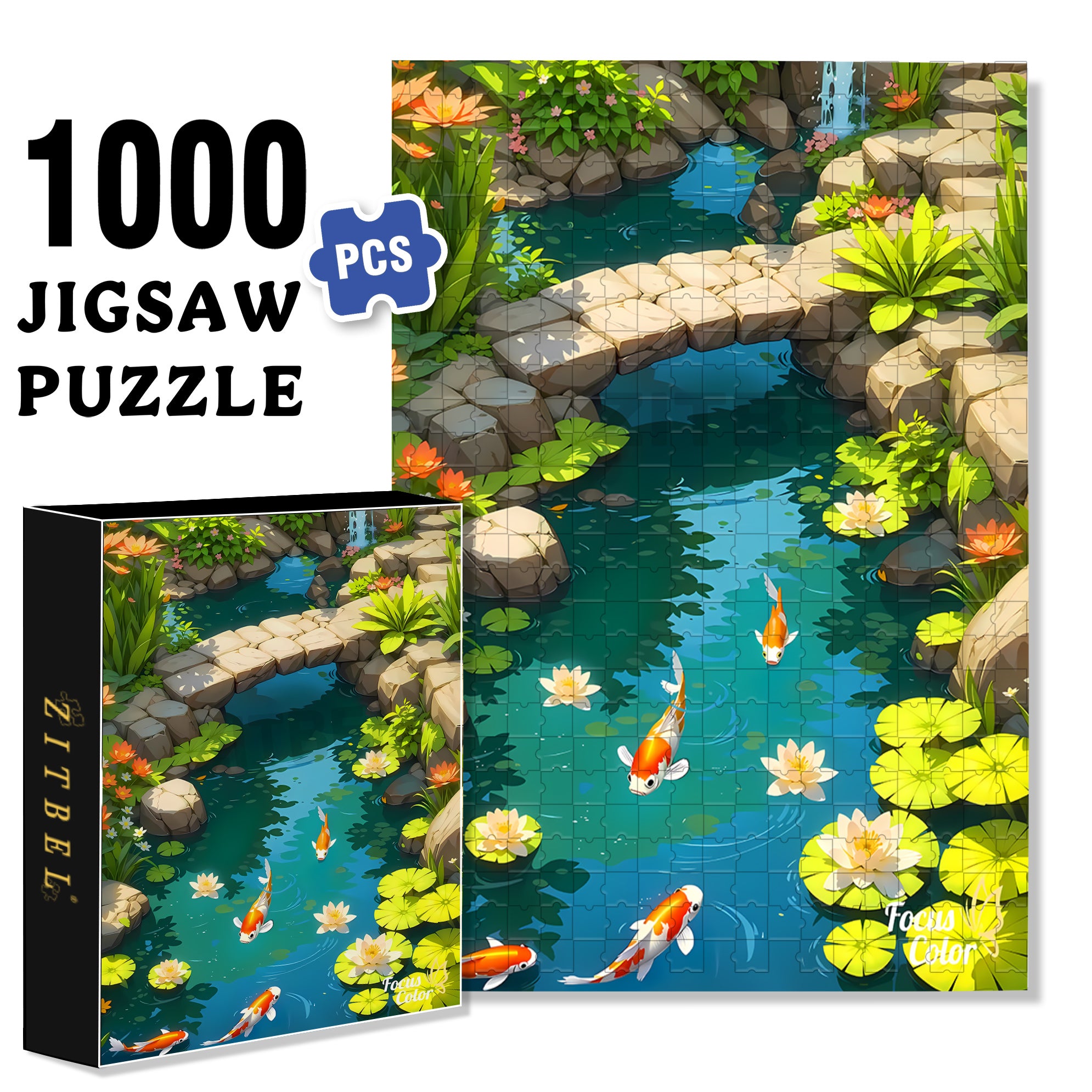 Free And Easy 500pcs/1000pcs Jigsaw Puzzle, Scratch-Resistant, Interactive Family Game & Brain-Boosting DIY Decor, Perfect for Halloween, Christmas & New Year Gifts, Family Puzzle Game
