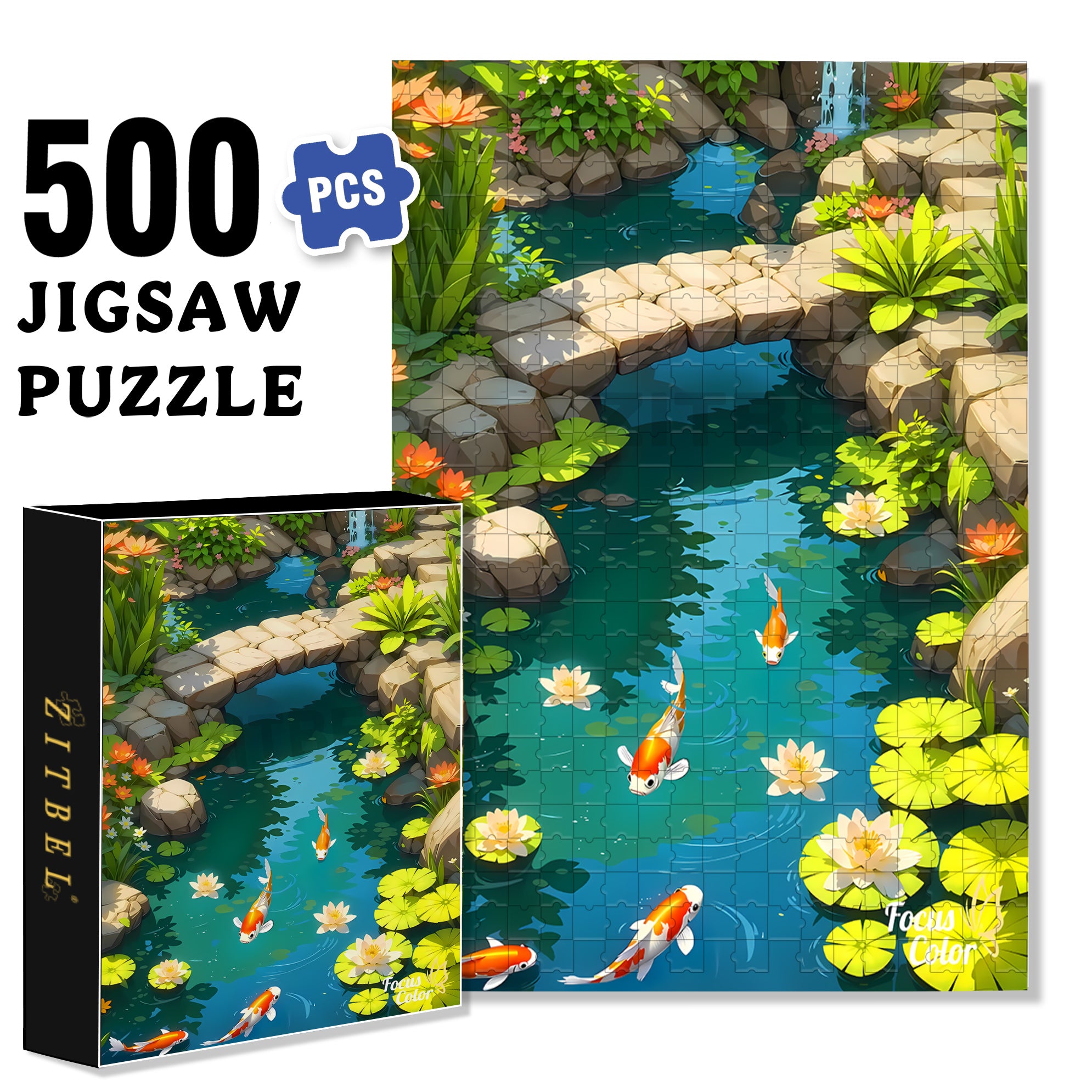 Free And Easy 500pcs/1000pcs Jigsaw Puzzle, Scratch-Resistant, Interactive Family Game & Brain-Boosting DIY Decor, Perfect for Halloween, Christmas & New Year Gifts, Family Puzzle Game