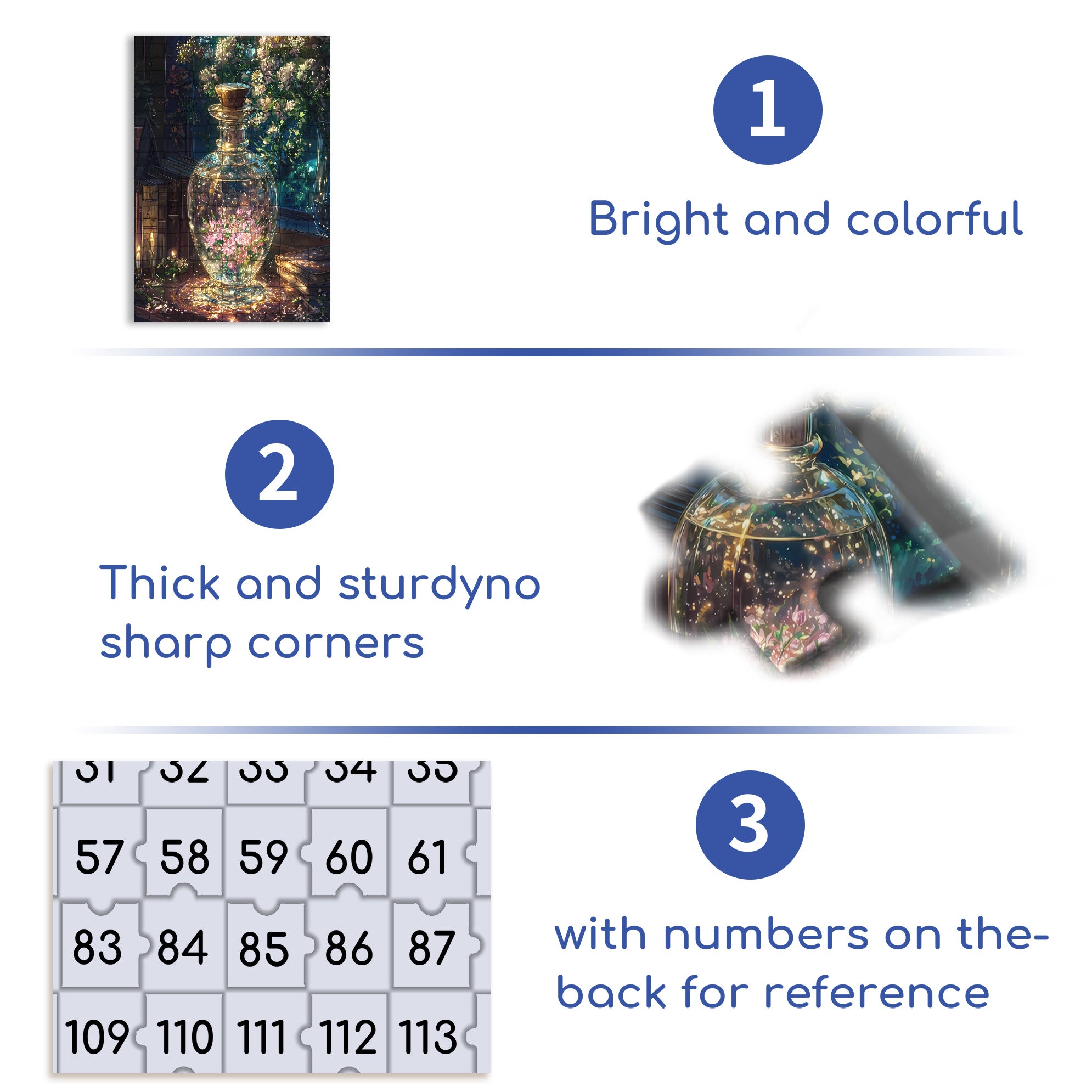 Glass Bottle 500pcs/1000pcs Jigsaw Puzzle, Scratch-Resistant, Interactive Family Game & Brain-Boosting DIY Decor, Perfect for Halloween, Christmas & New Year Gifts, Family Puzzle Game