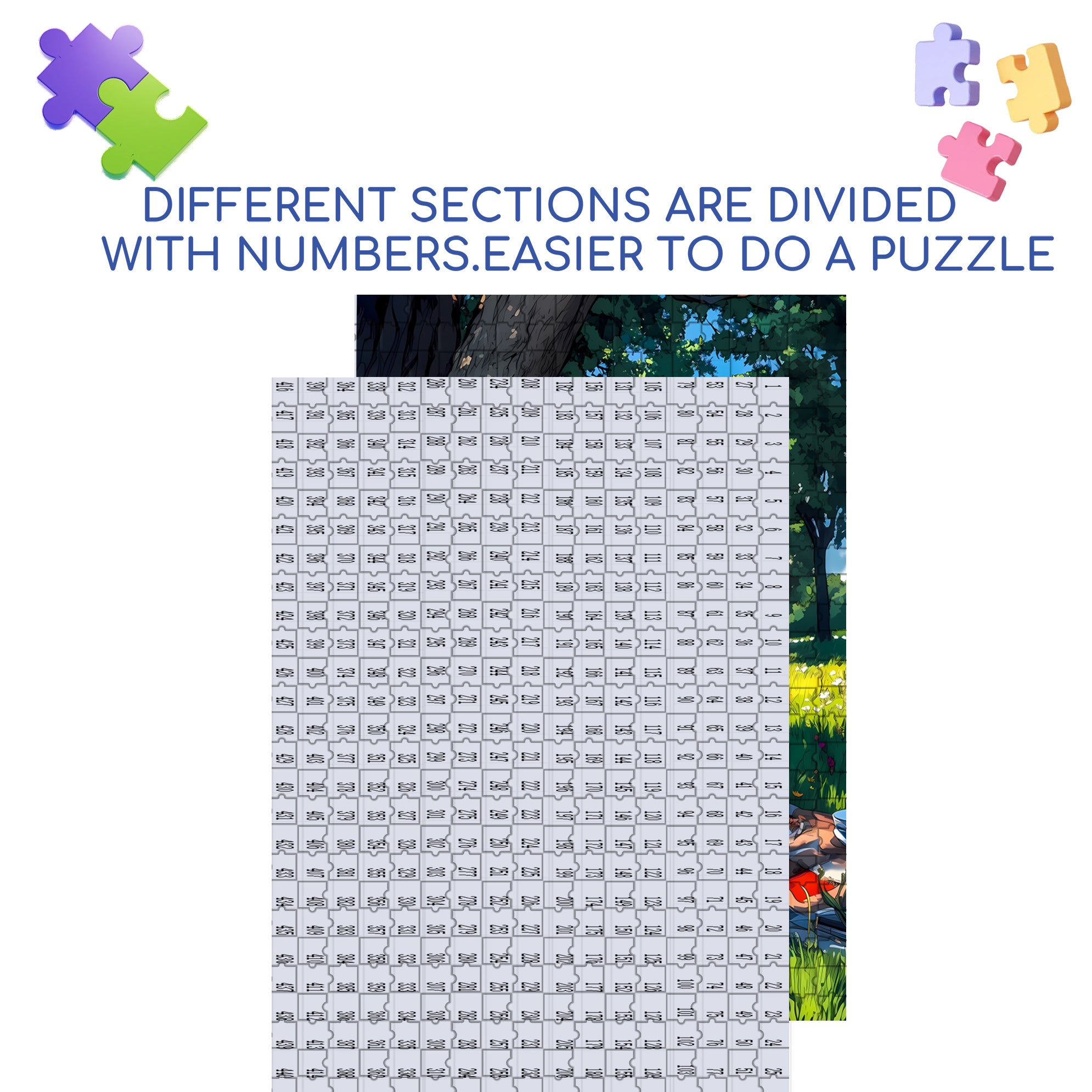 Go On A Picnic In Spring 500pcs/1000pcs Jigsaw Puzzle, Scratch-Resistant, Interactive Family Game & Brain-Boosting DIY Decor, Perfect for Halloween, Christmas & New Year Gifts, Family Puzzle Game