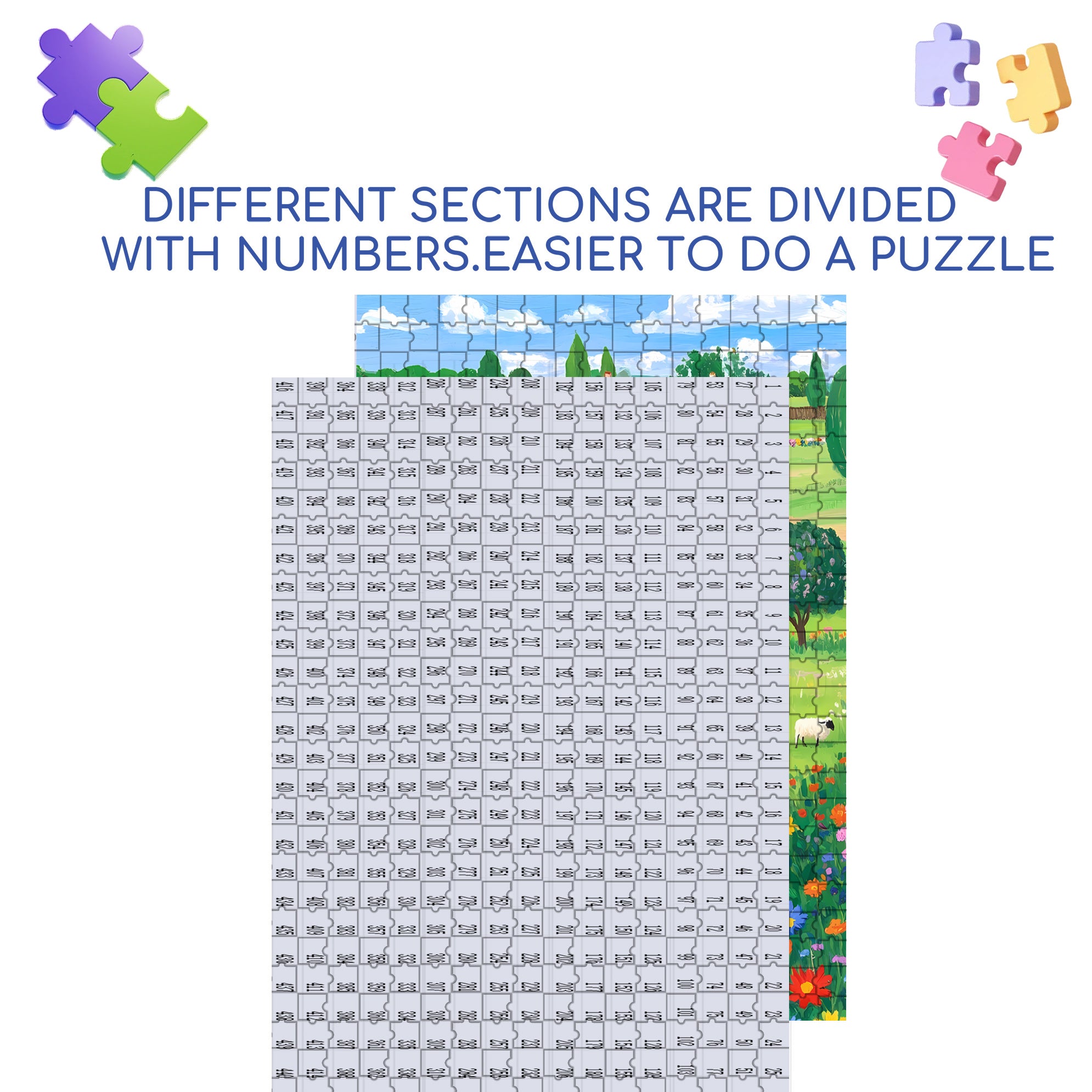 Grandpa's Farm 500pcs/1000pcs Jigsaw Puzzle, Scratch-Resistant, Interactive Family Game & Brain-Boosting DIY Decor, Perfect for Halloween, Christmas & New Year Gifts, Family Puzzle Game