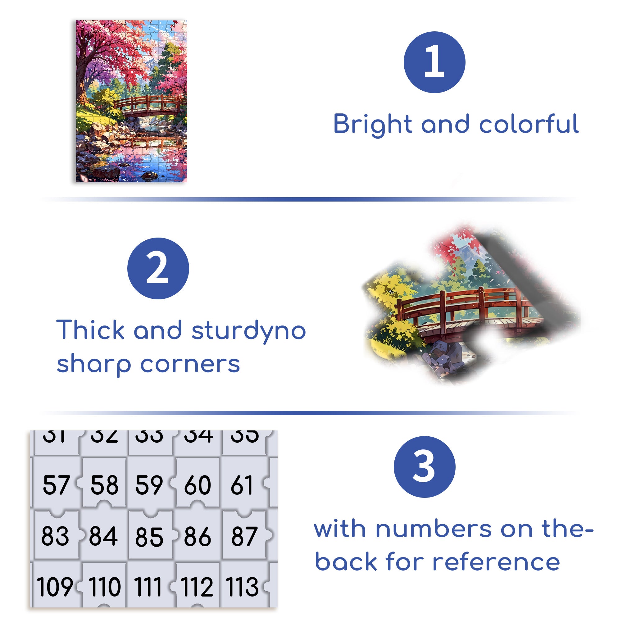 Japanese Landscape 2 500pcs/1000pcs Jigsaw Puzzle, Scratch-Resistant, Interactive Family Game & Brain-Boosting DIY Decor, Perfect for Halloween, Christmas & New Year Gifts, Family Puzzle Game